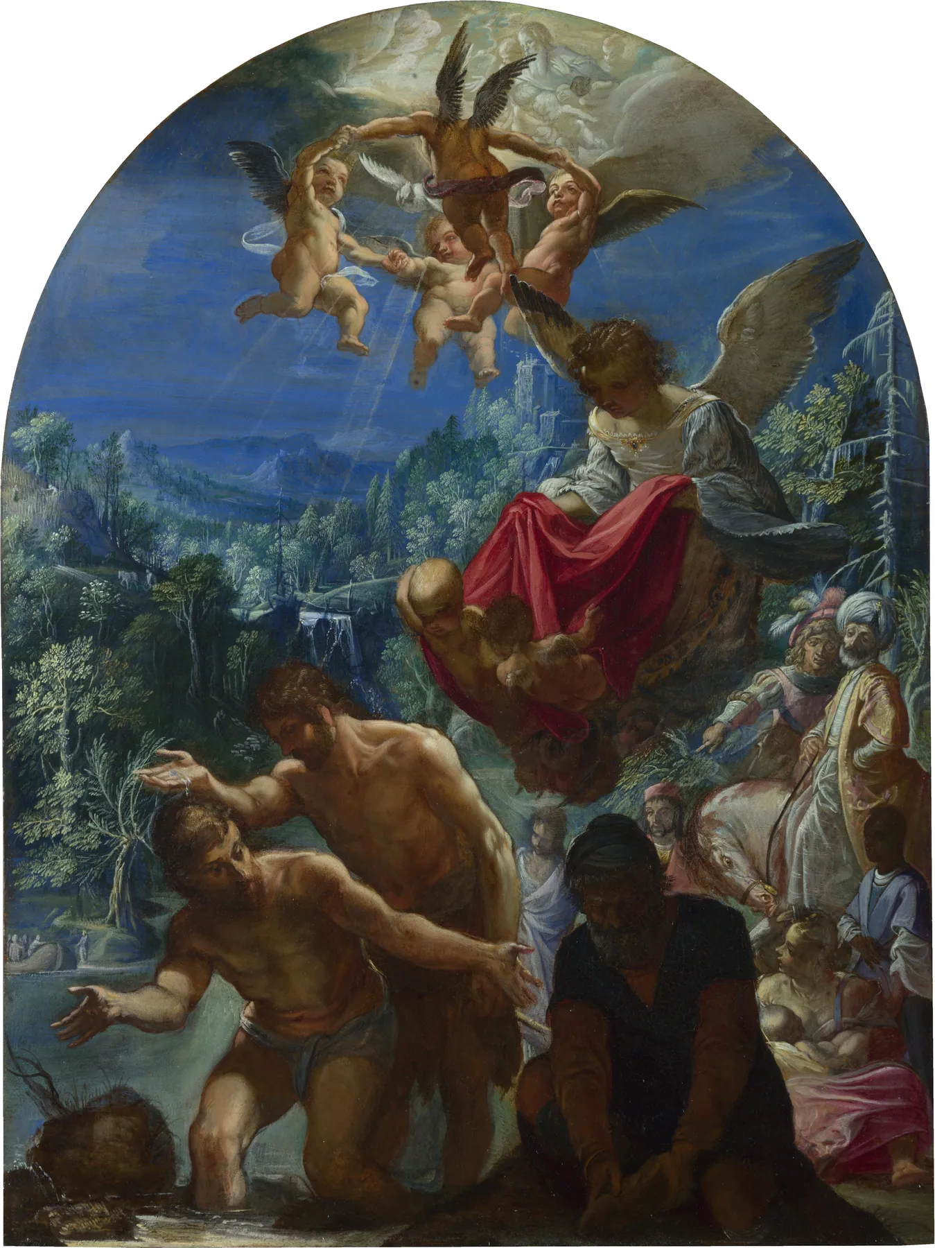 El bautismo de Cristo, de Adam Elsheimer