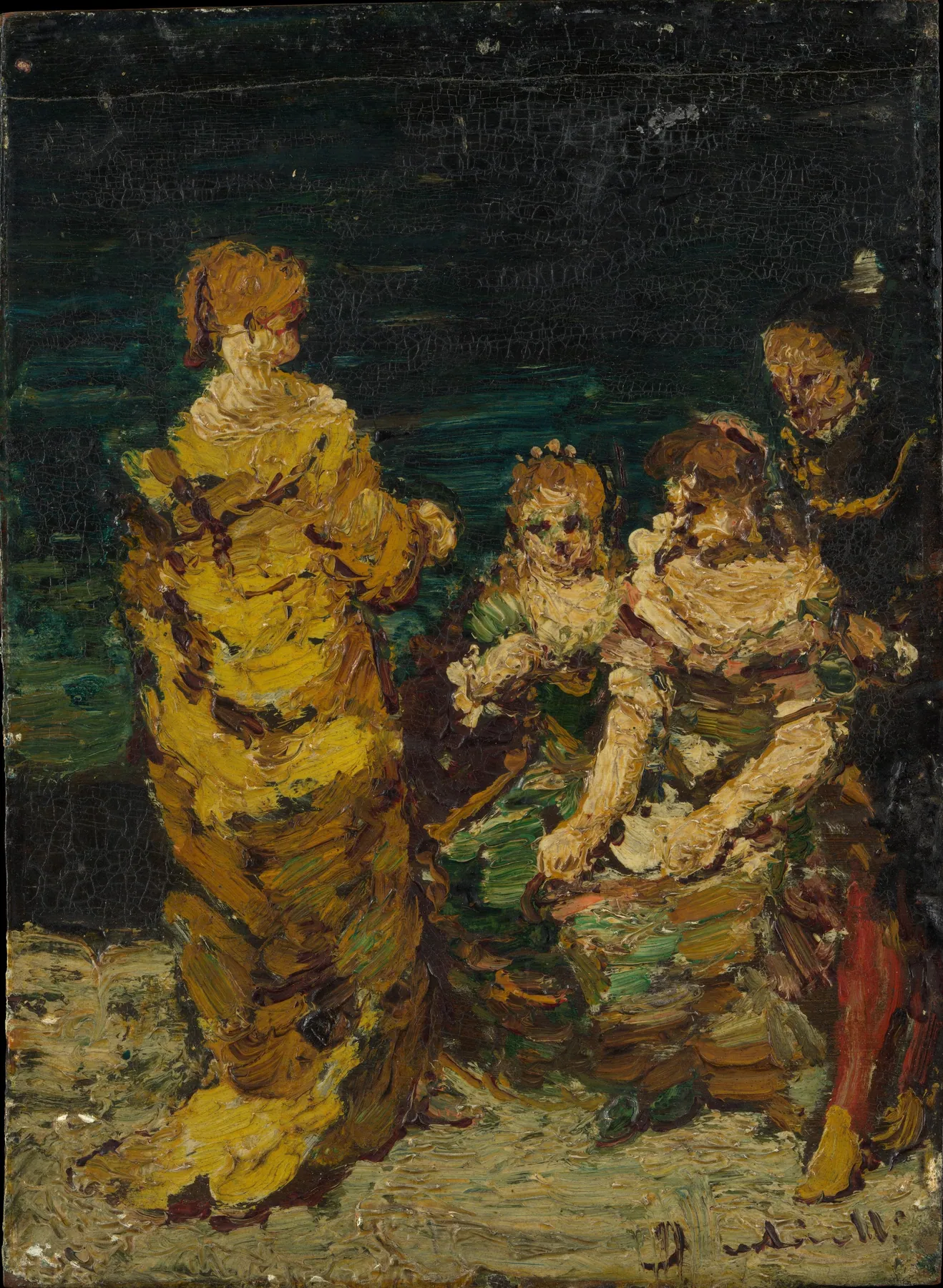 Cuatro figuras, de Adolphe Monticelli