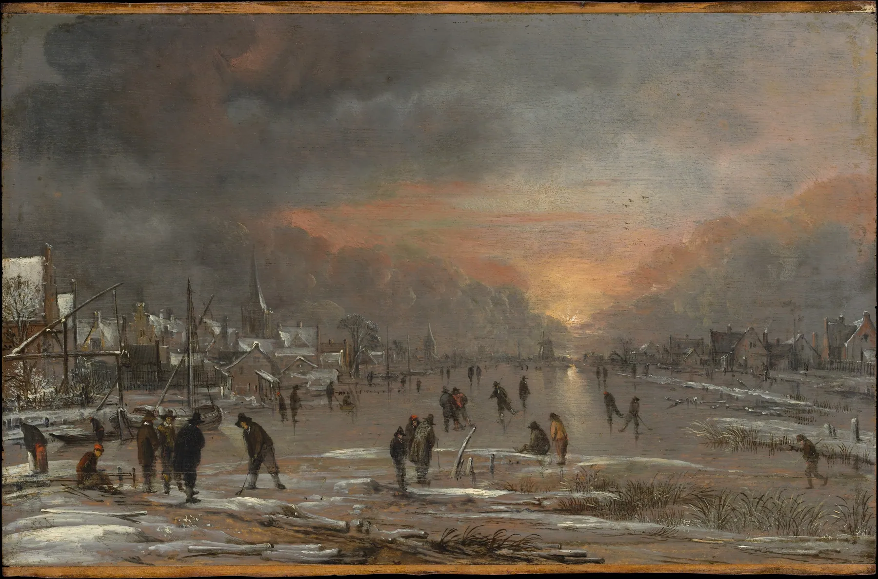 Juegos en un río helado, de Aert van der Neer