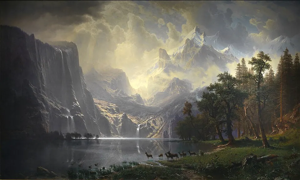 Lago en la Sierra Nevada, de Albert Bierstadt