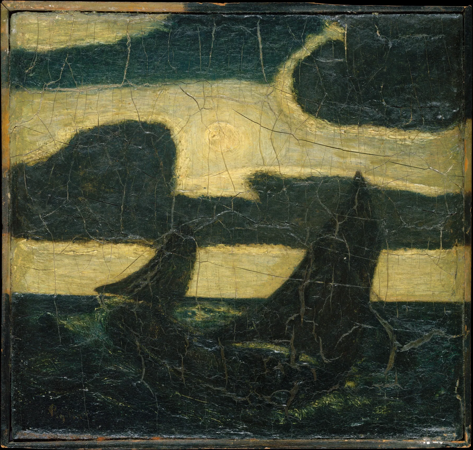 Marina a la luz de la luna, de Albert Pinkham Ryder