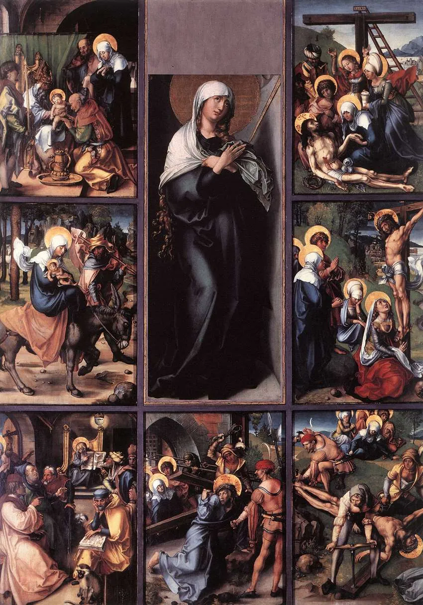 Los siete dolores de la Virgen, de Alberto Durero