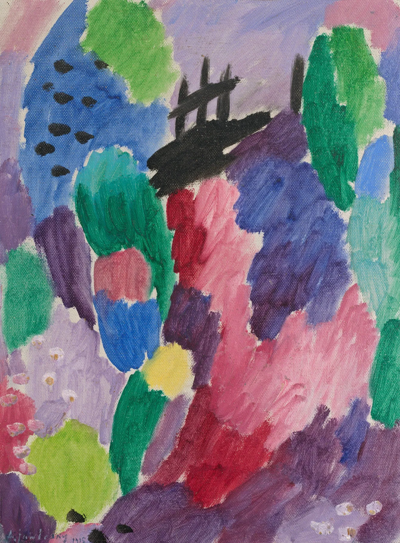 Camino rojo, Saint-Prex, de Alexej von Jawlensky