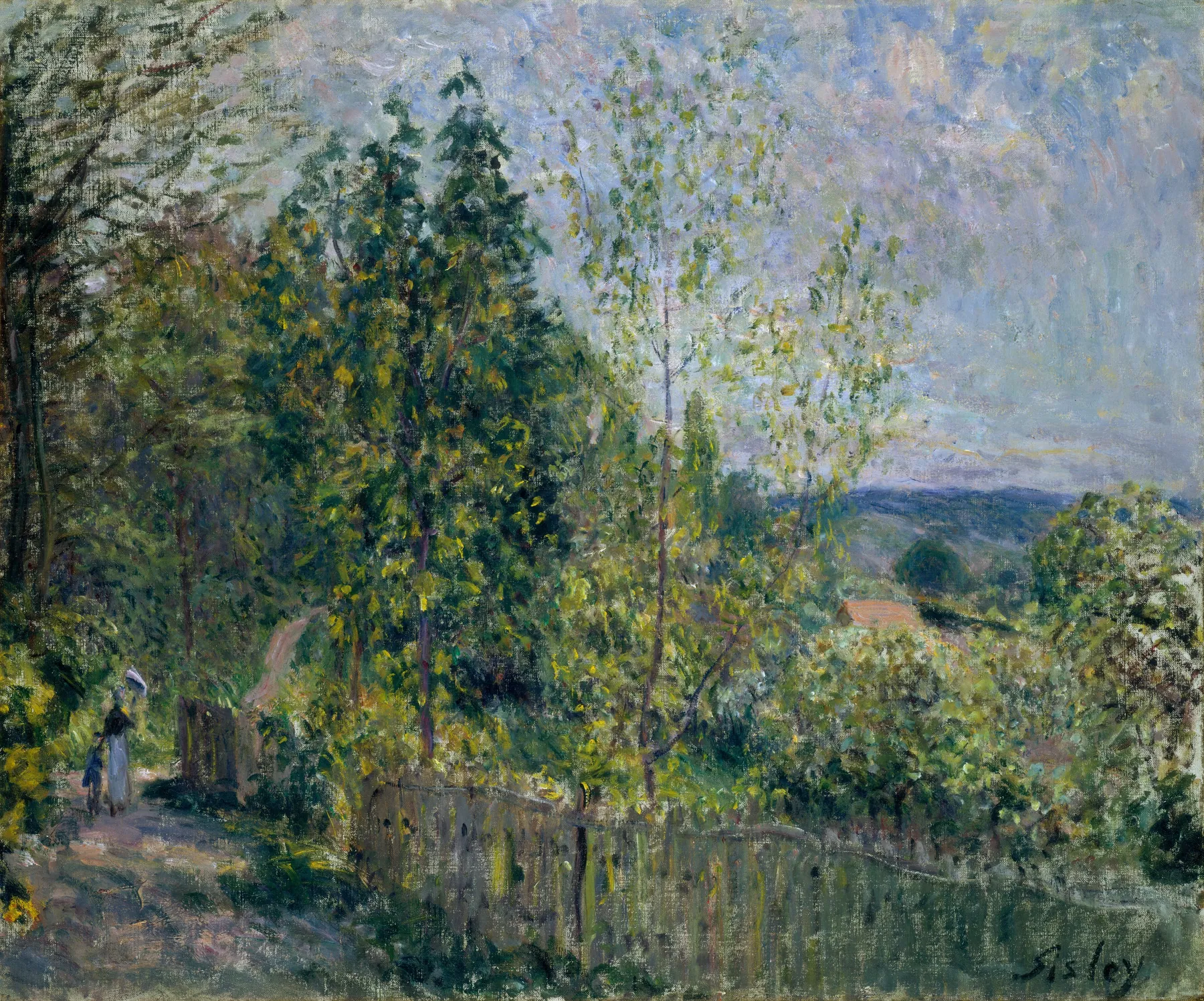 El camino en el bosque, de Alfred Sisley