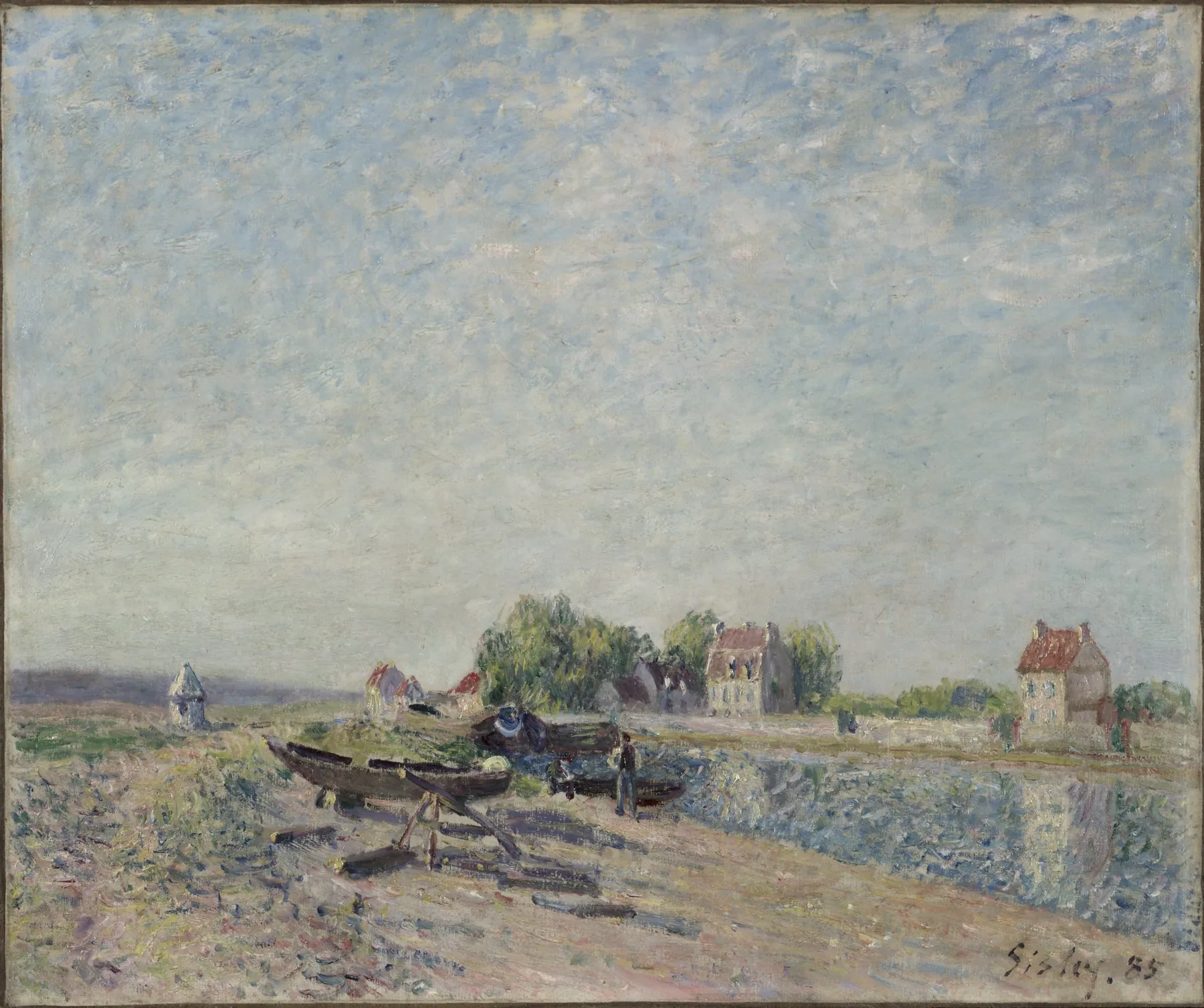 Saint-Mammès, el canal de Loing, de Alfred Sisley
