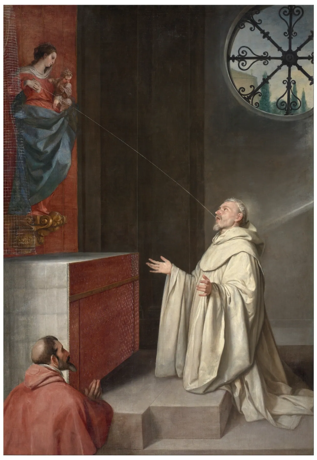 San Bernardo y la Virgen, de Alonso Cano