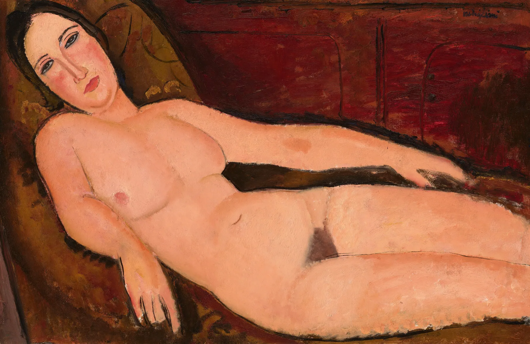 Desnudo en un diván, de Amedeo Modigliani