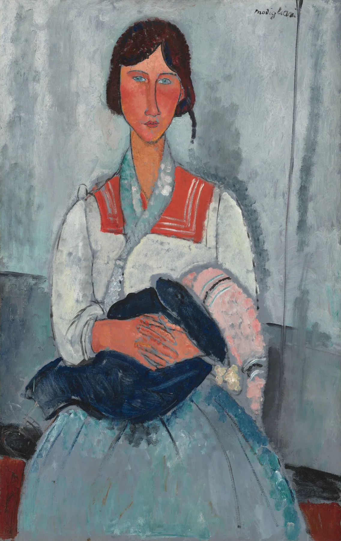 Mujer gitana con niño, de Amedeo Modigliani