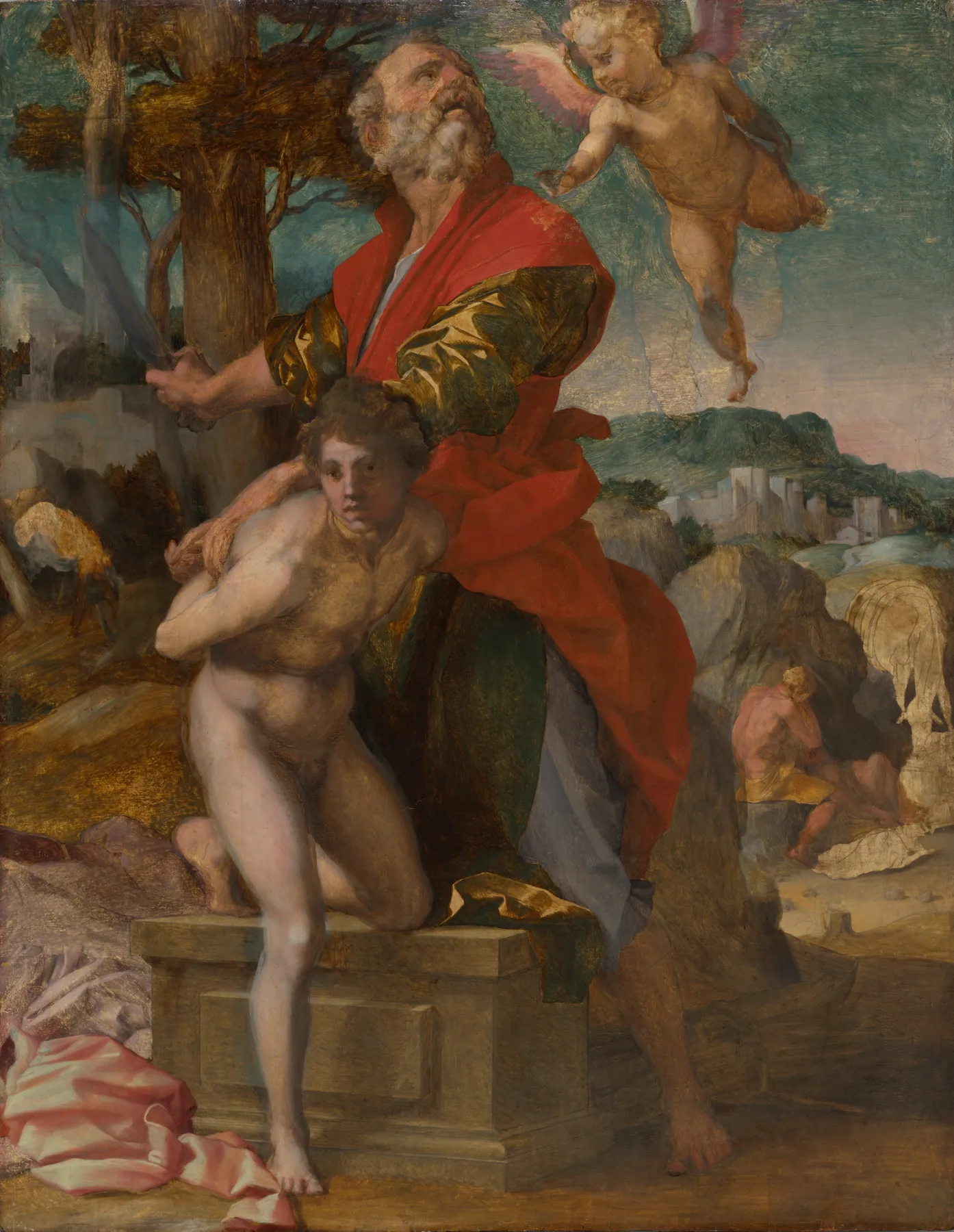 El sacrificio de Isaac, de Andrea del Sarto