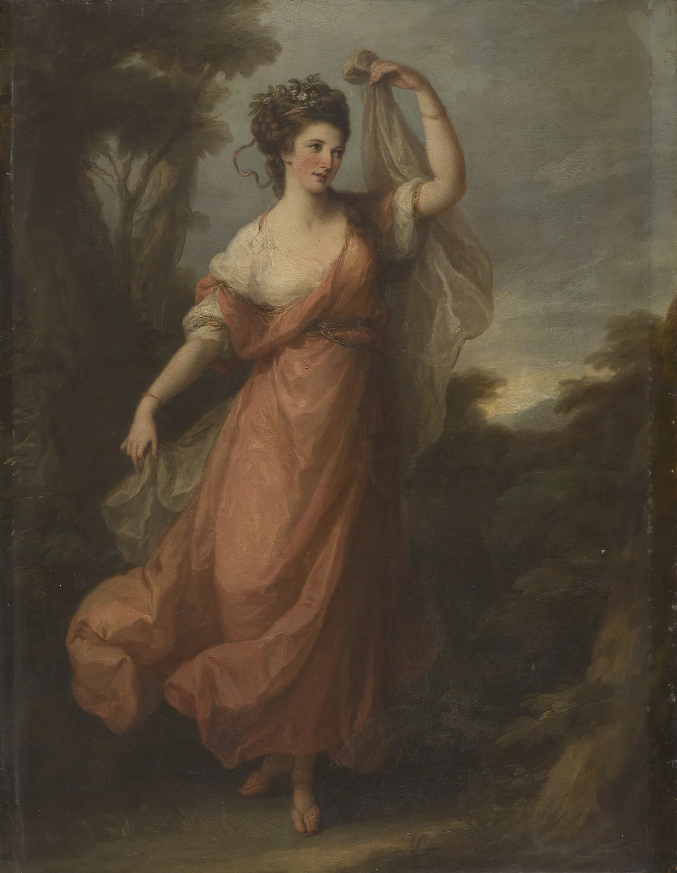 Joven bailarina como Terpsícore, de Angelica Kauffmann