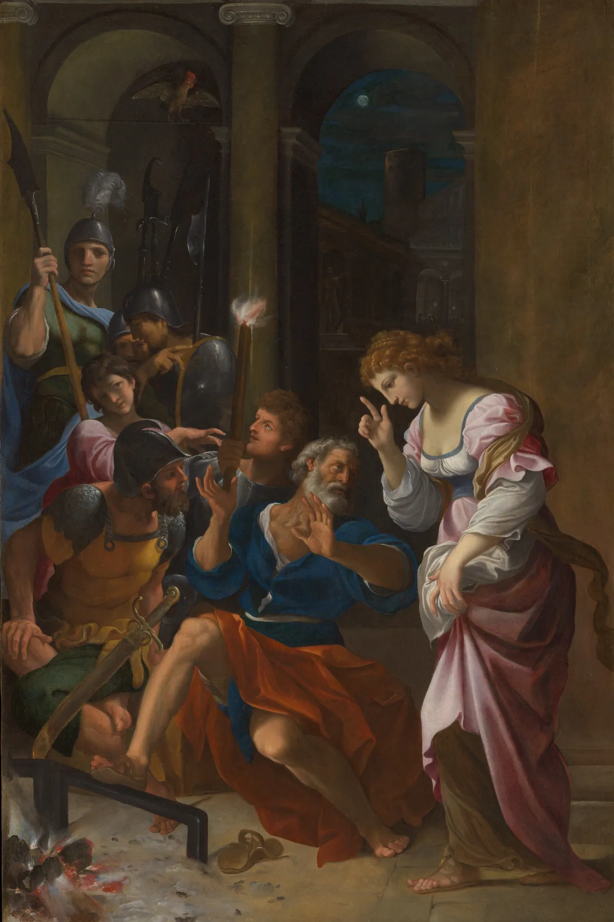 La negación de san Pedro, de Annibale Carracci