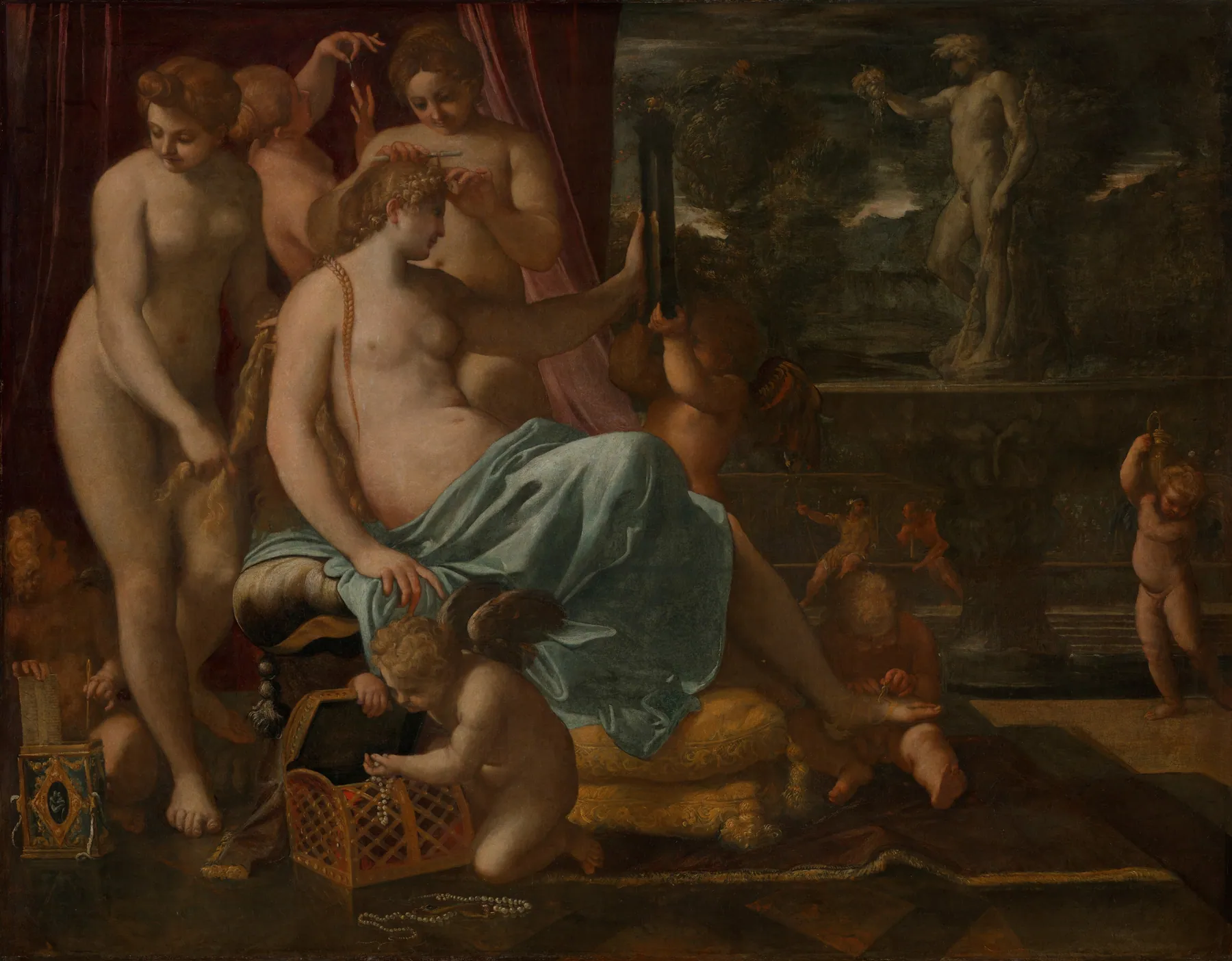 Venus adornada por las Gracias, de Annibale Carracci
