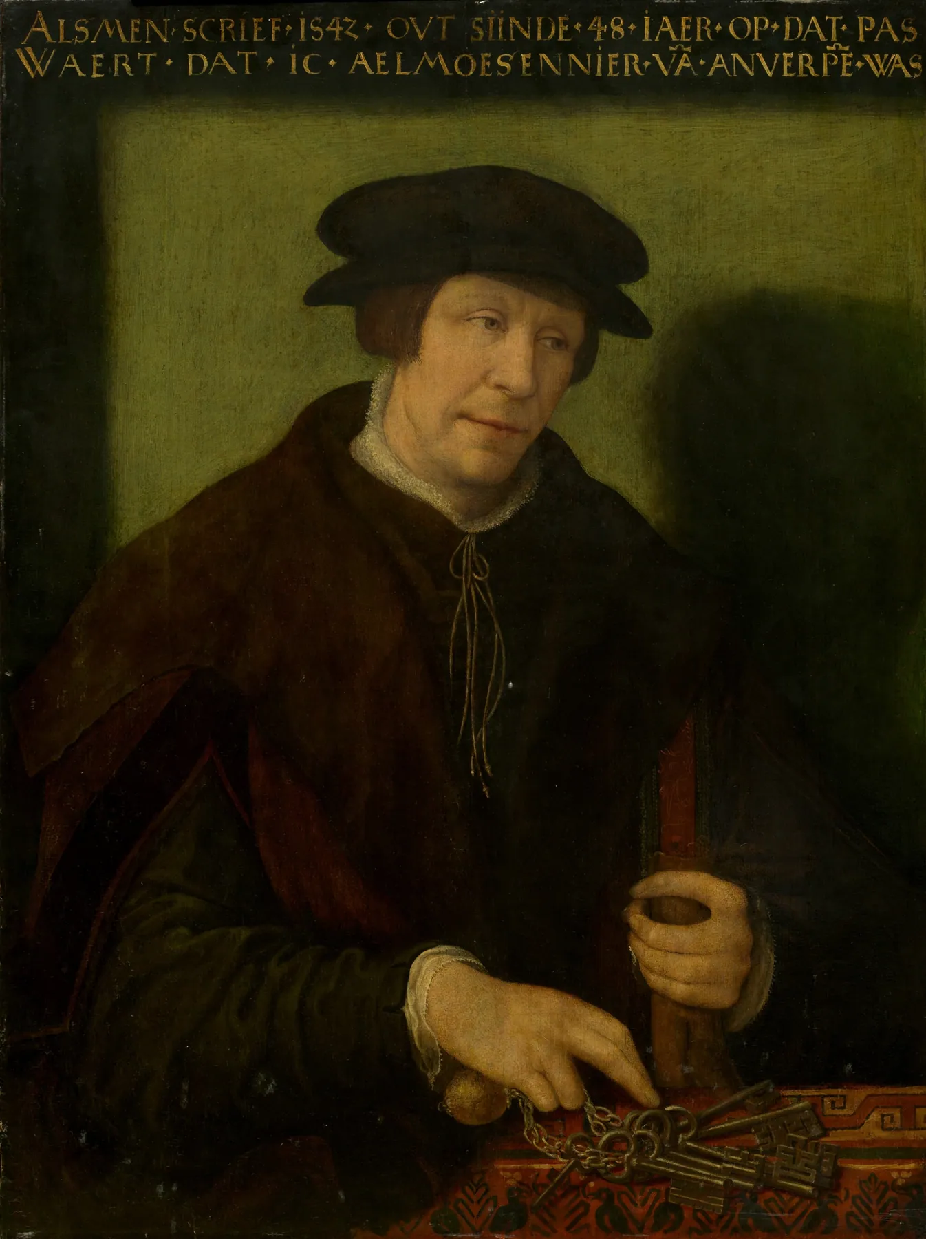 Retrato de un limosnero de Amberes, de Anónimo de Amberes, siglo XVI