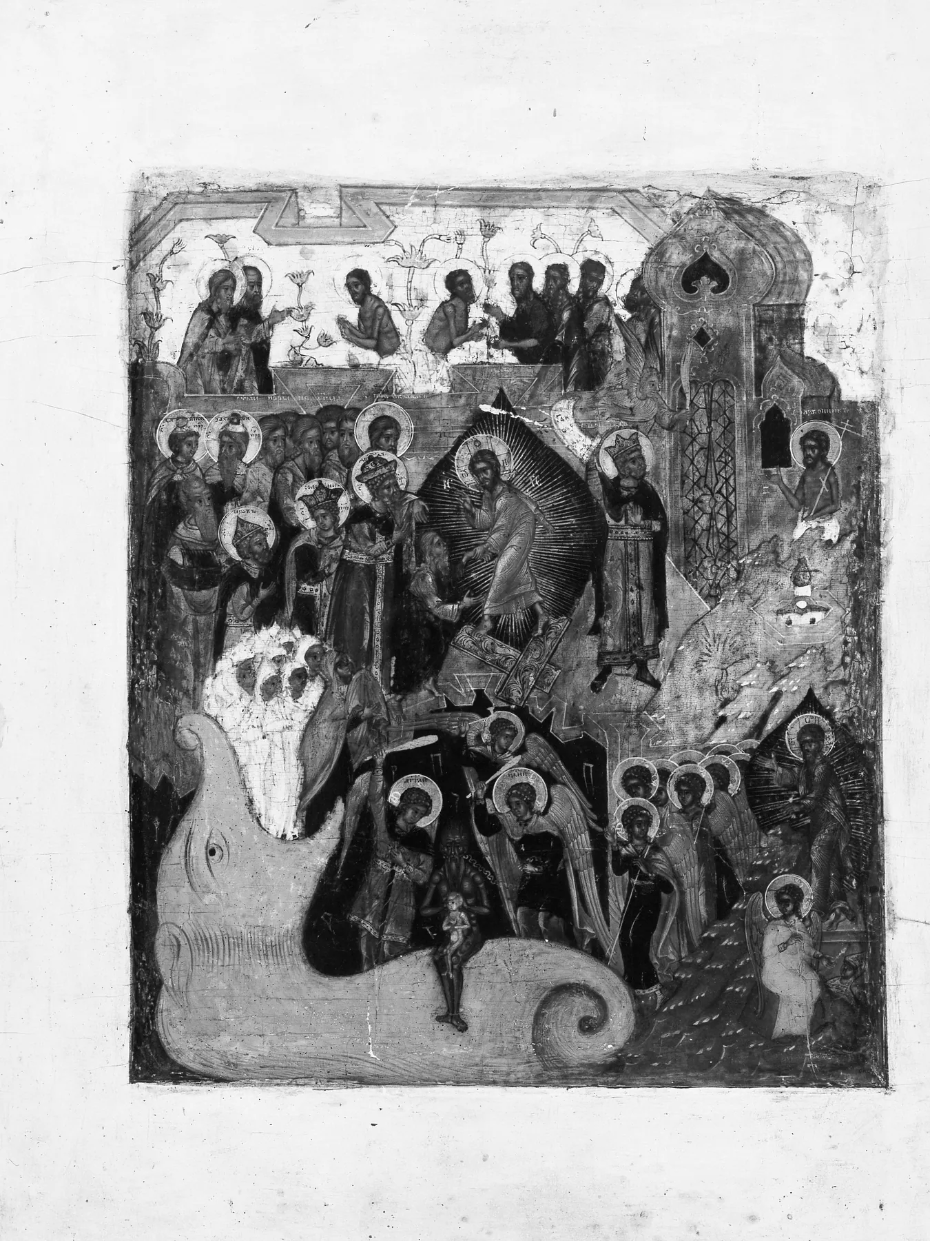 La Resurrección de Cristo y el Descenso a los Infiernos, de Anónimo ruso