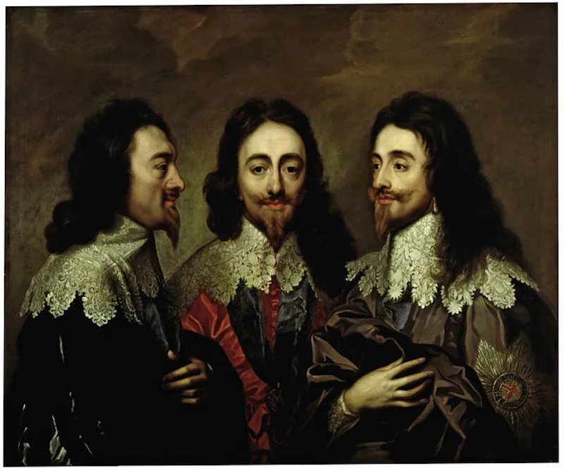 Carlos I de Inglaterra desde tres ángulos, de Anthony van Dyck
