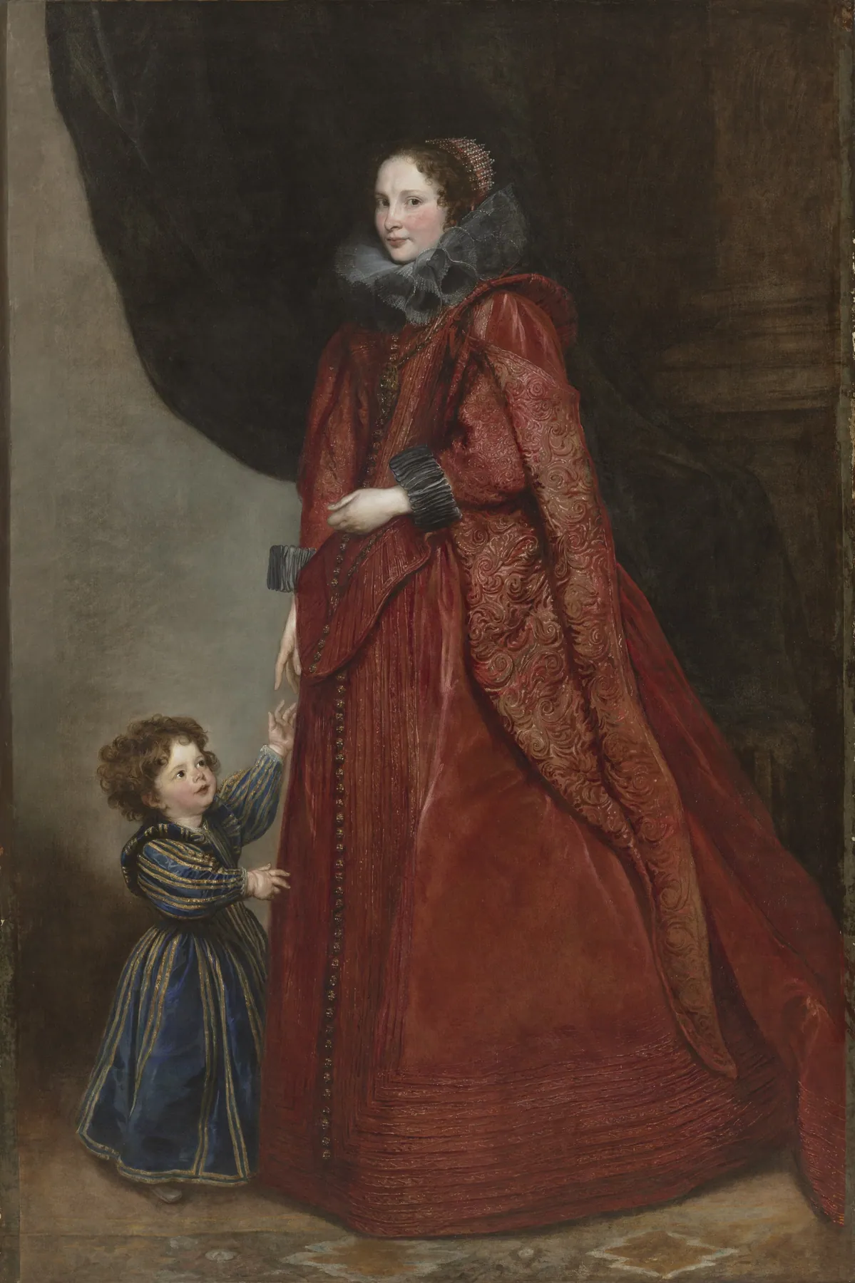 Dama genovesa con su hijo, de Anthony van Dyck