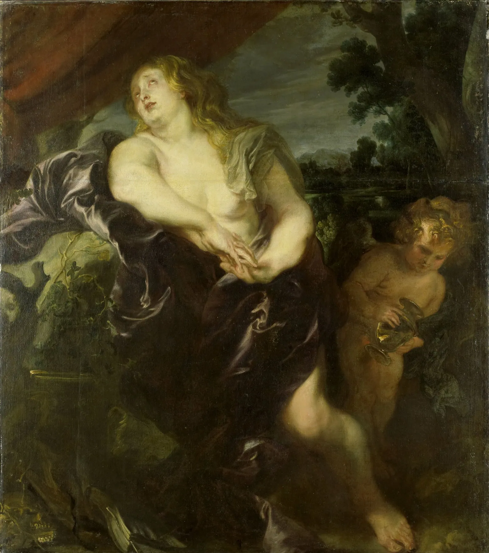 La Magdalena penitente, de Anthony van Dyck