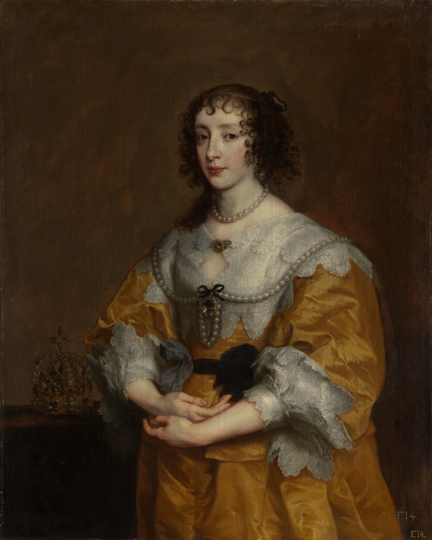 La reina Henrietta Maria, de Anthony van Dyck
