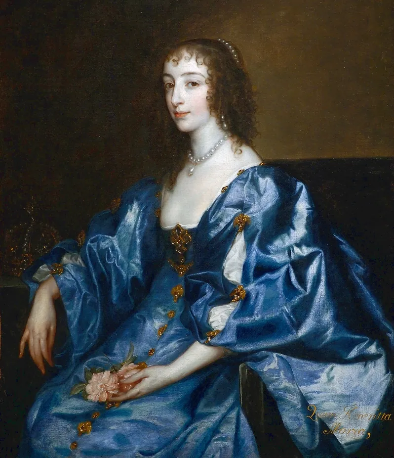 Retrato de la reina Enriqueta María, de Anthony van Dyck