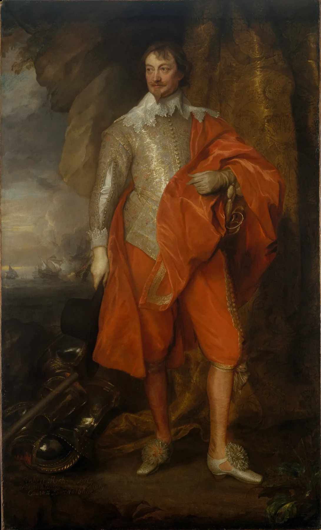 Robert Rich (1587–1658), segundo conde de Warwick, de Anthony van Dyck