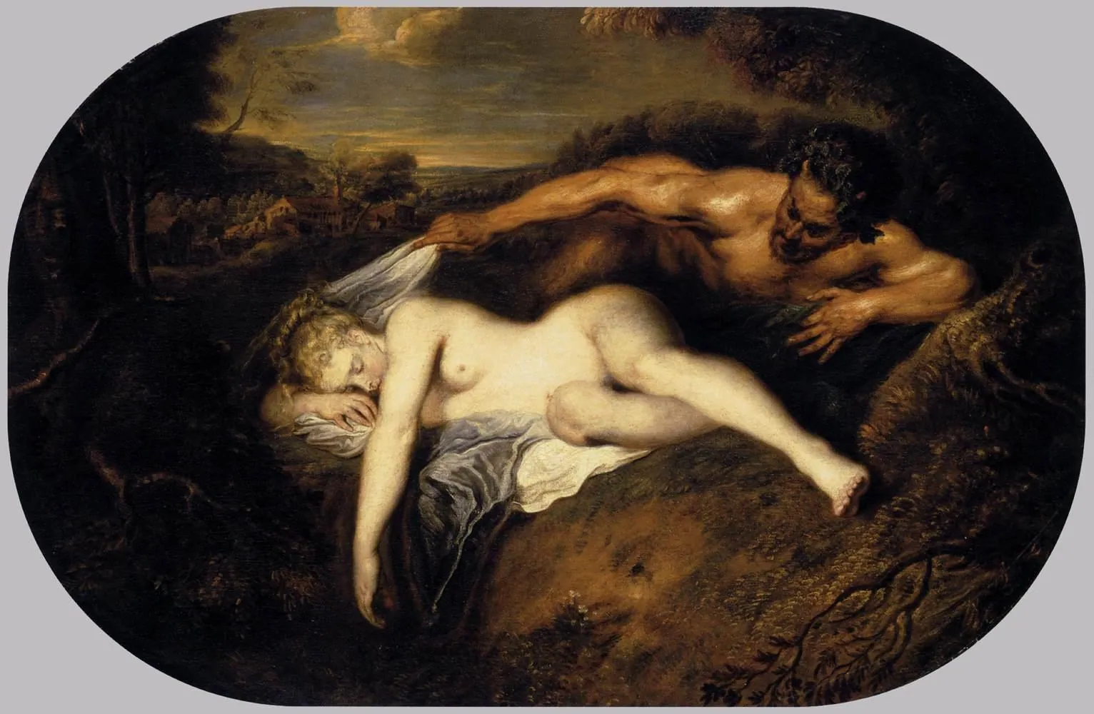 Júpiter y Antíope, de Antoine Watteau