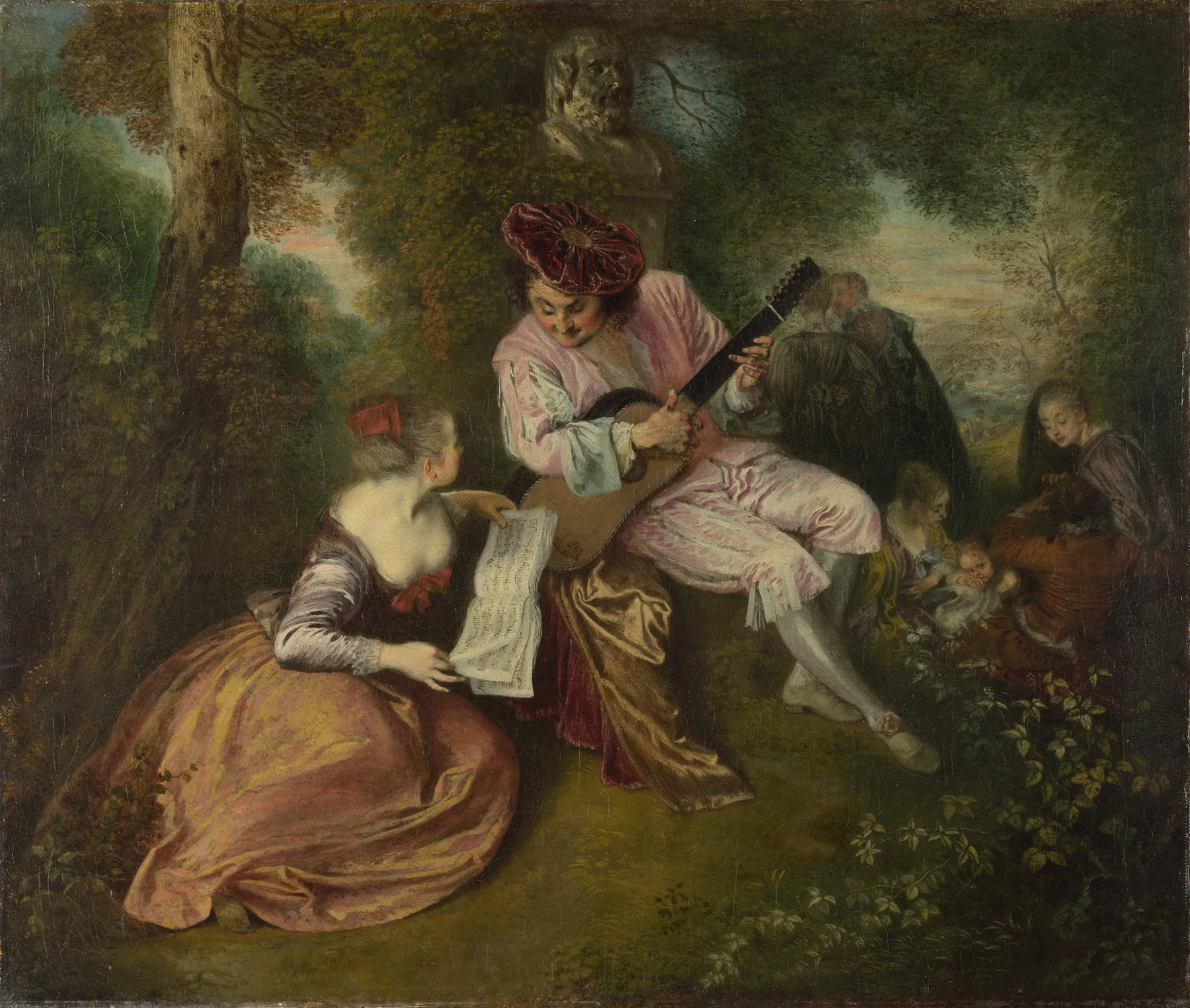La canción del amor, de Antoine Watteau