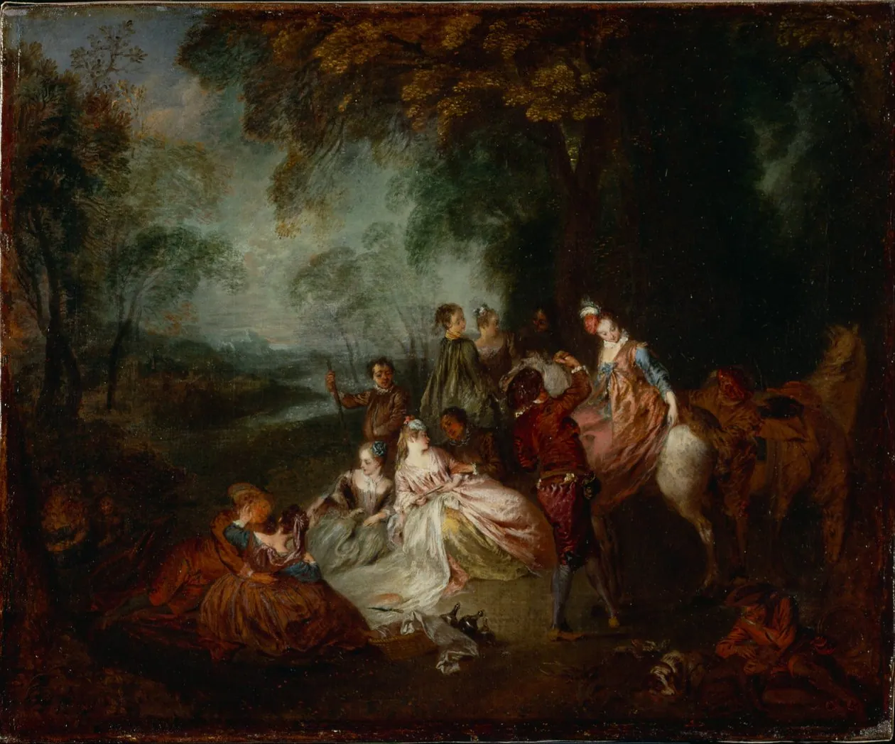 Reunión campestre, de Antoine Watteau