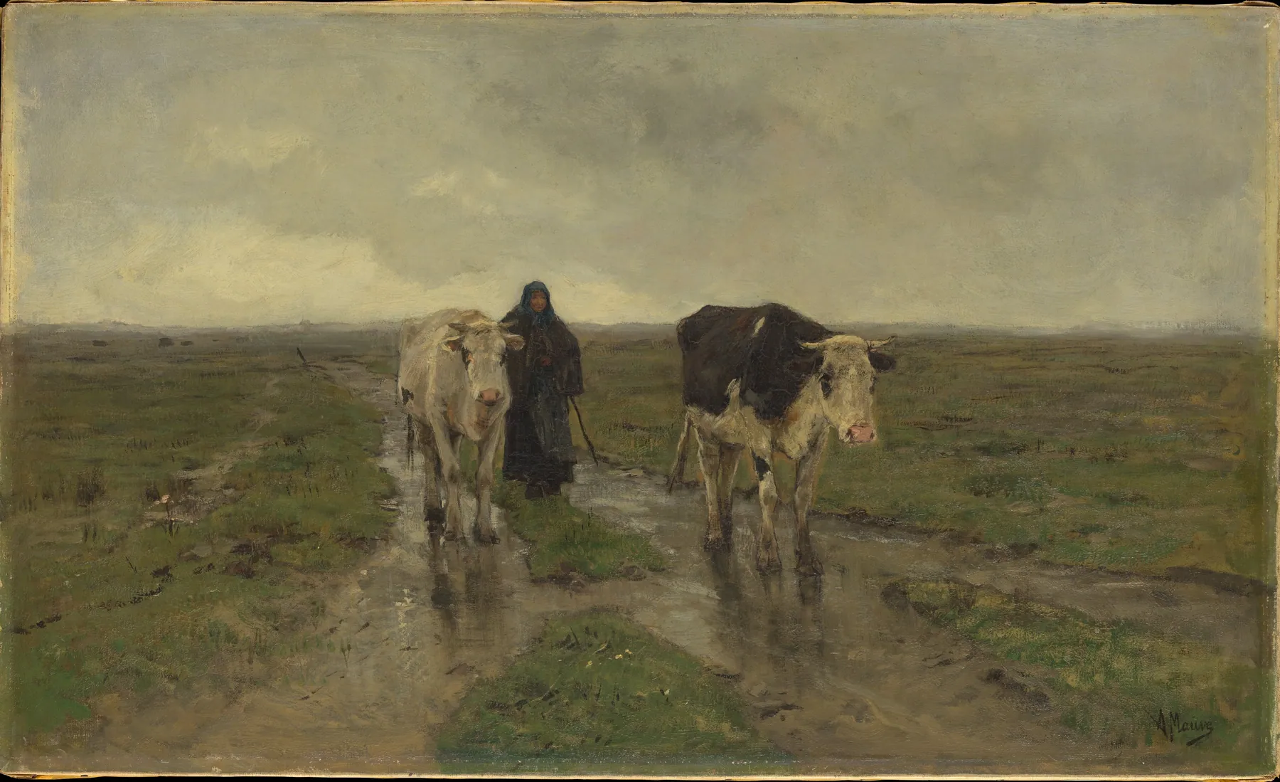 Cambio de pastos, de Anton Mauve