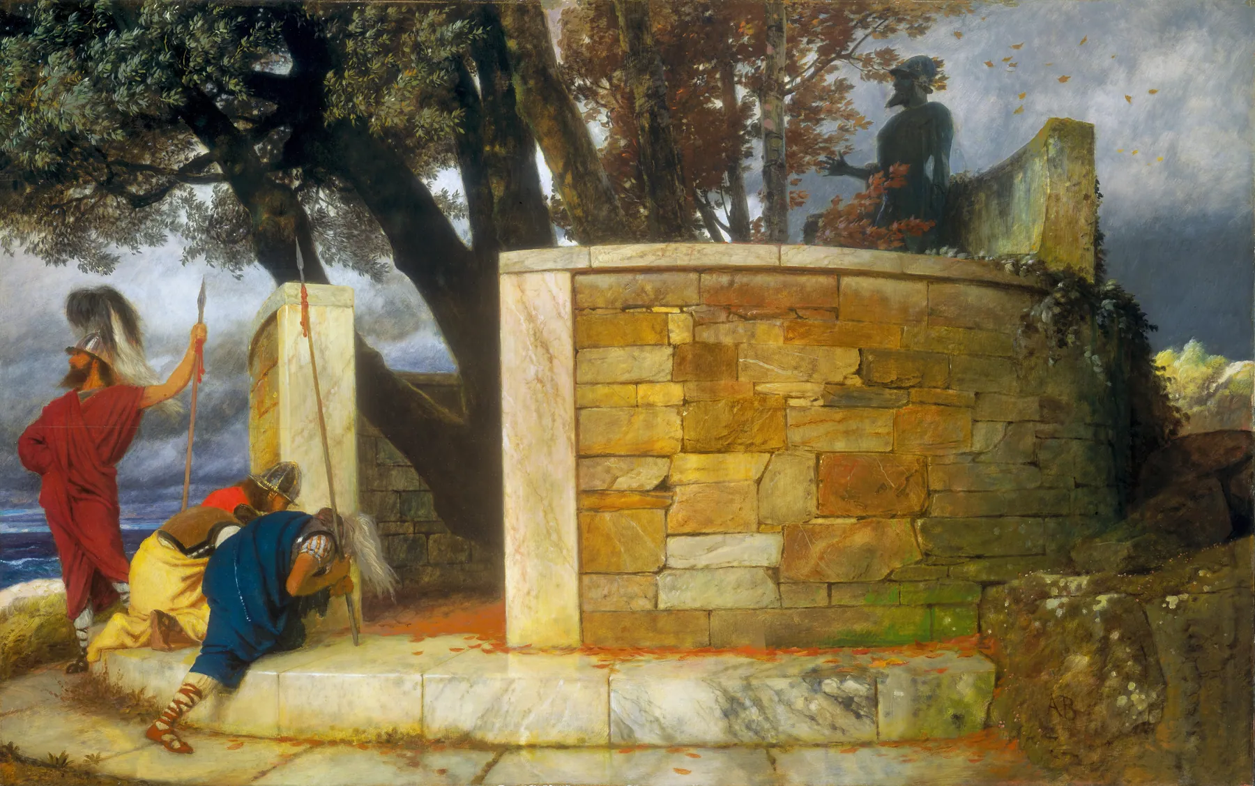 El santuario de Hércules, de Arnold Böcklin
