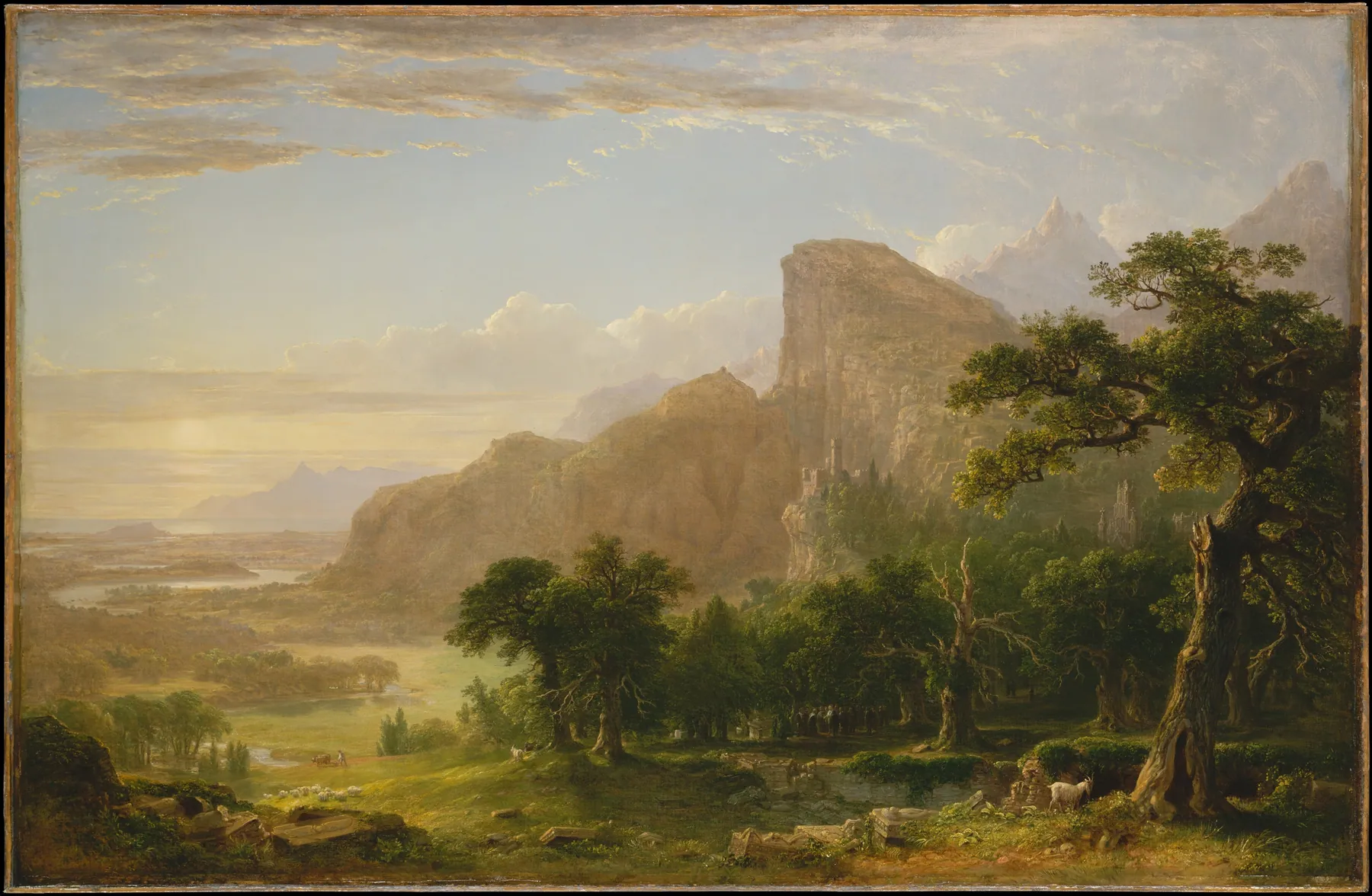 Paisaje, escena de 'Thanatopsis', de Asher Brown Durand