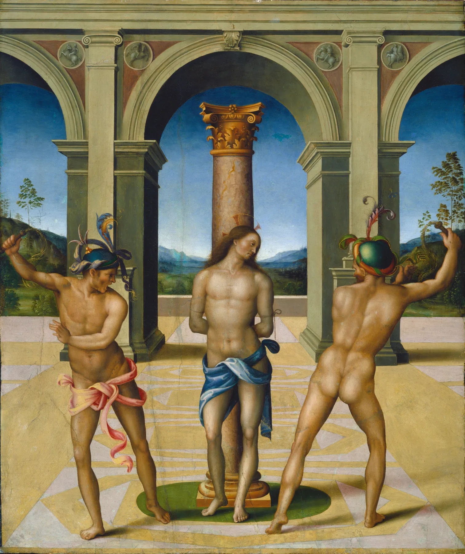 La flagelación de Cristo, de Bachiacca