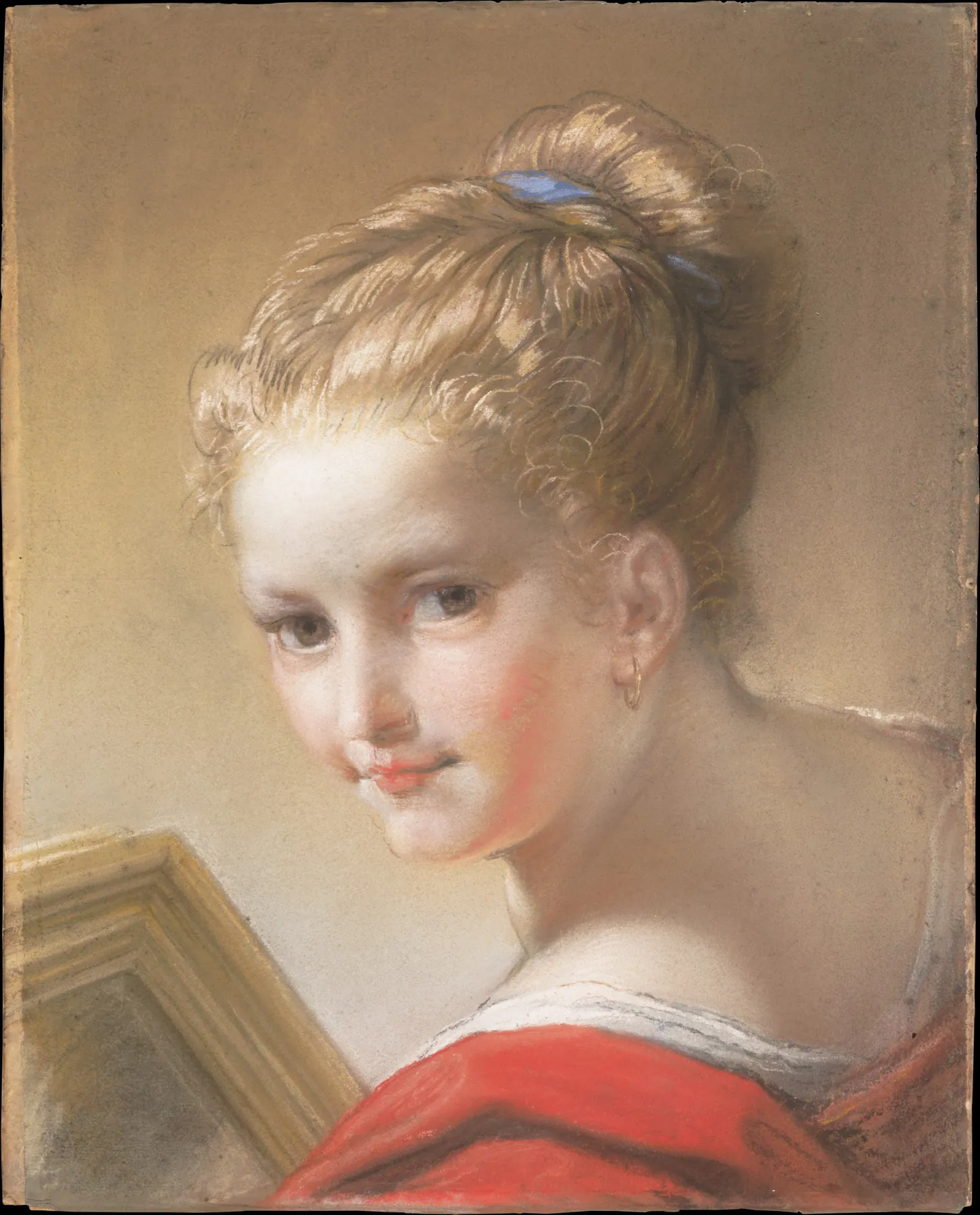 Estudio de una niña de rojo, de Benedetto Luti