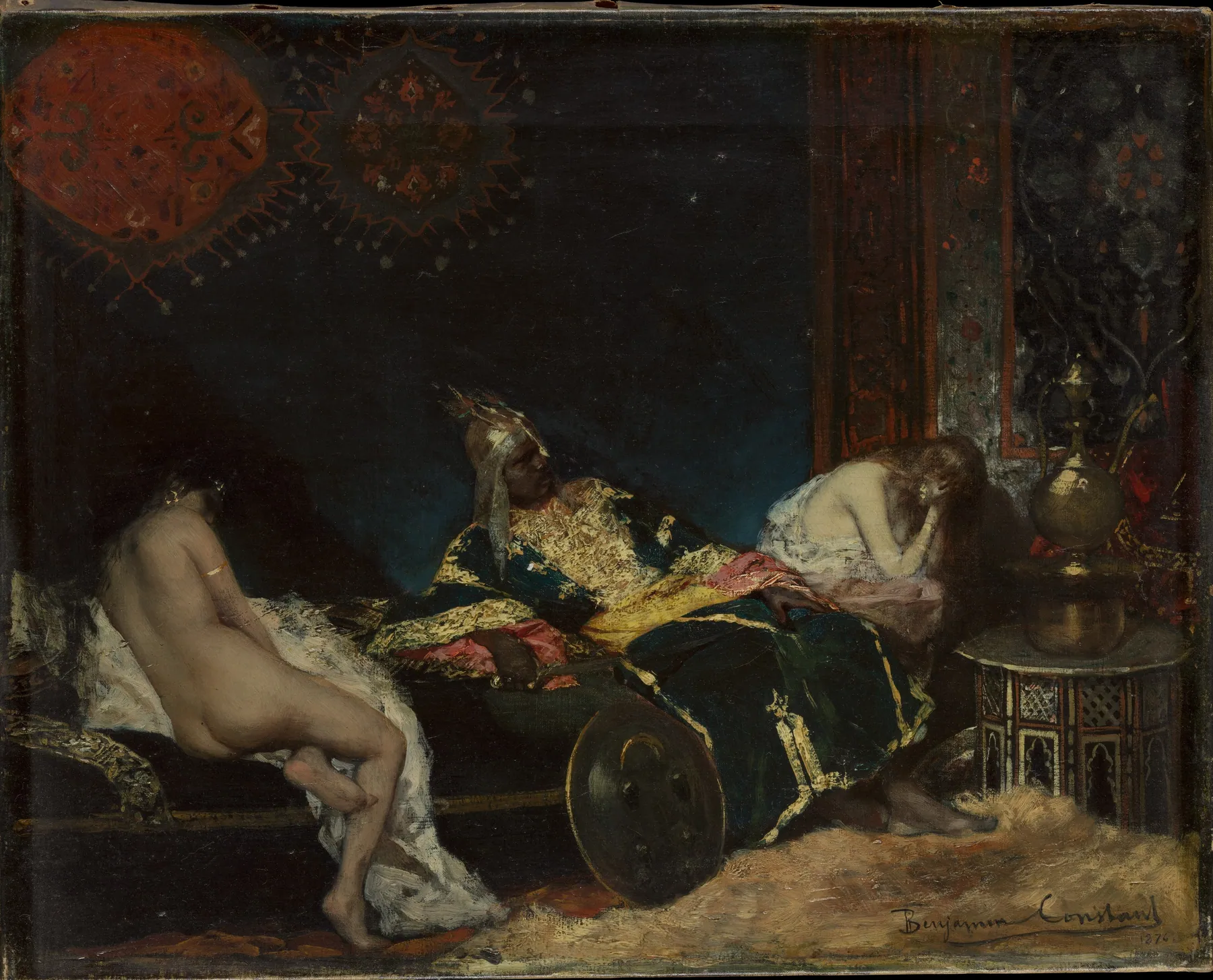 Three Figures in an Interior (A Consignment from Serbia), by Benjamin-Constant