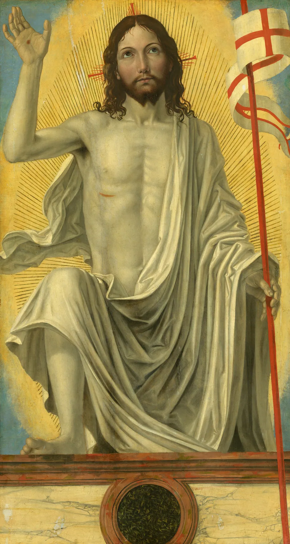 Cristo resucitado del sepulcro, de Bergognone