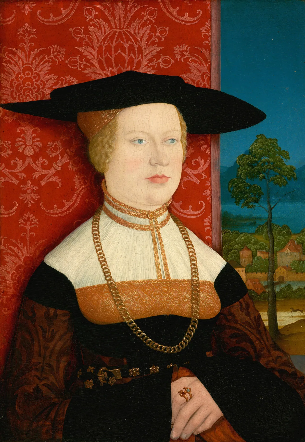 Margarethe Vöhlin [anverso], de Bernhard Strigel
