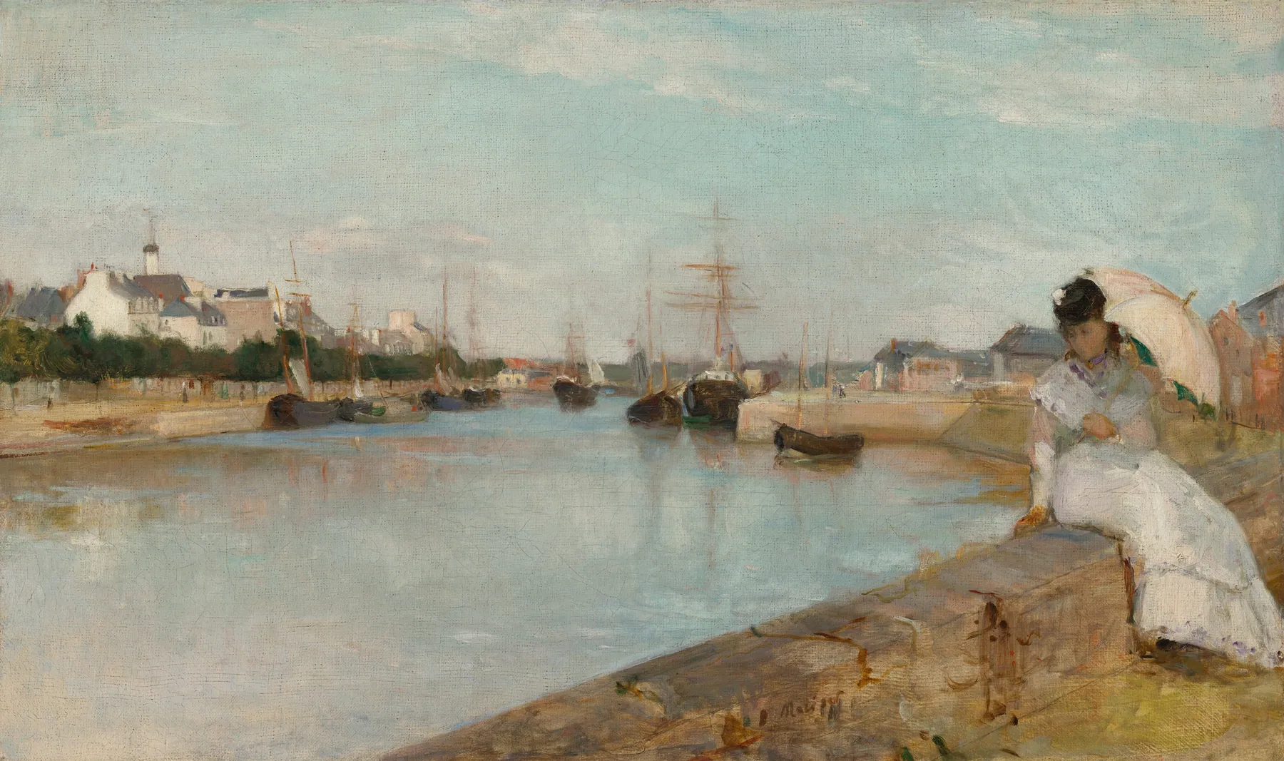 El puerto de Lorient, de Berthe Morisot