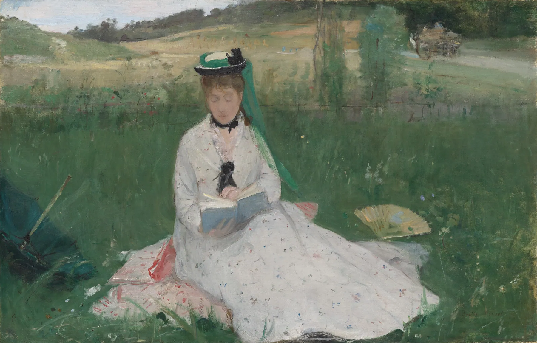 Leyendo, de Berthe Morisot