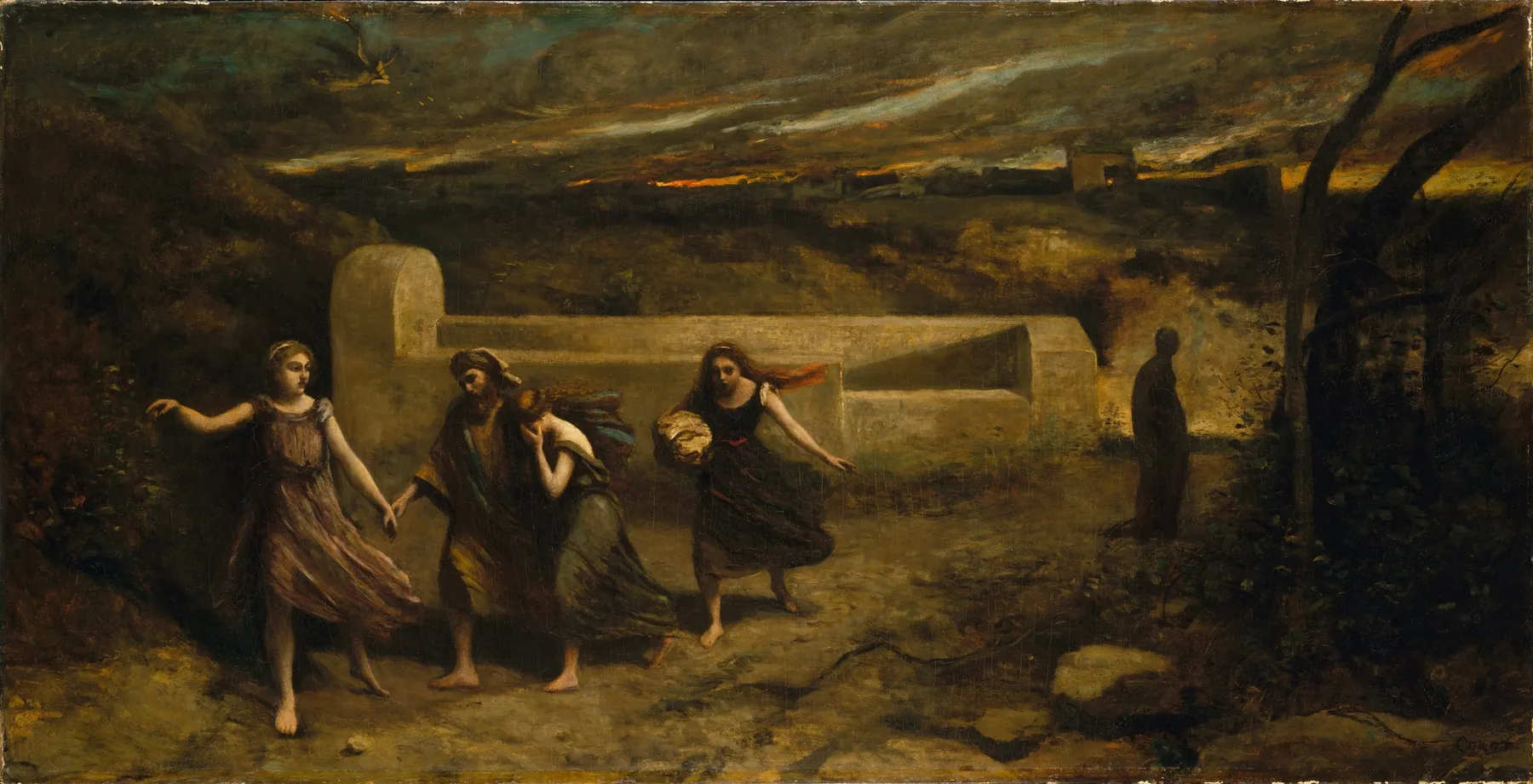 The Burning of Sodom, by Camille Corot