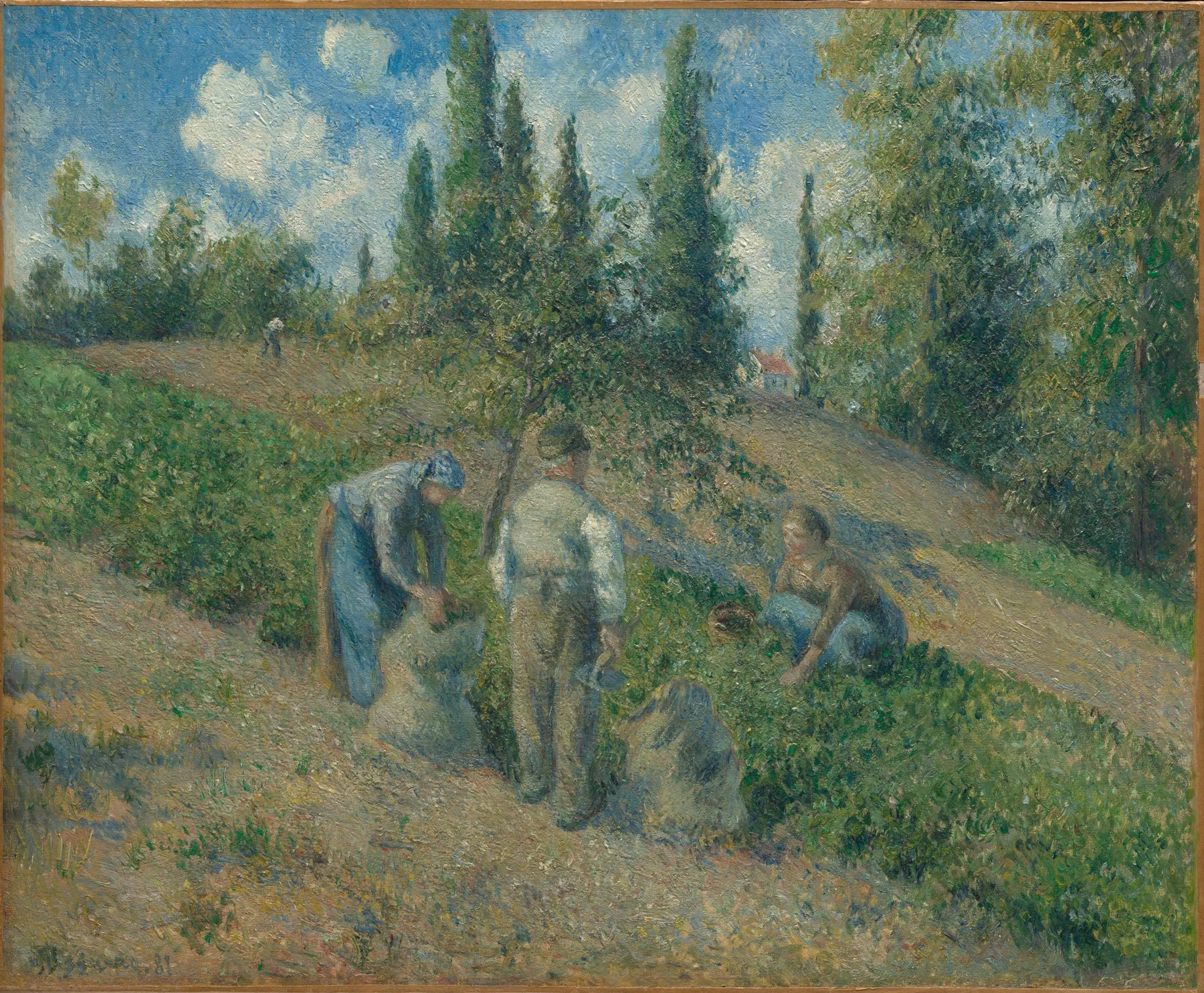 La cosecha, Pontoise, de Camille Pissarro