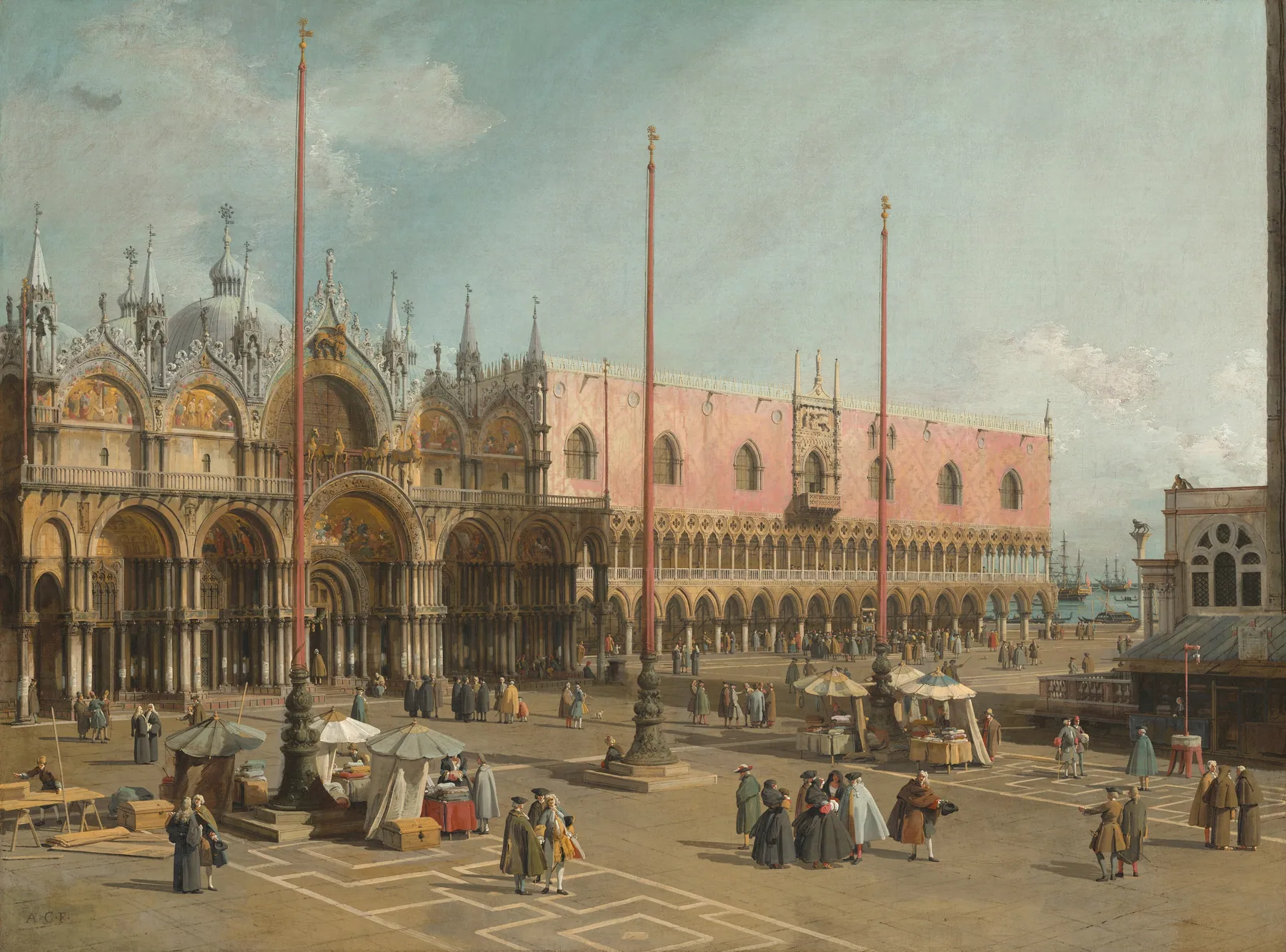 La plaza de San Marcos, Venecia, de Canaletto
