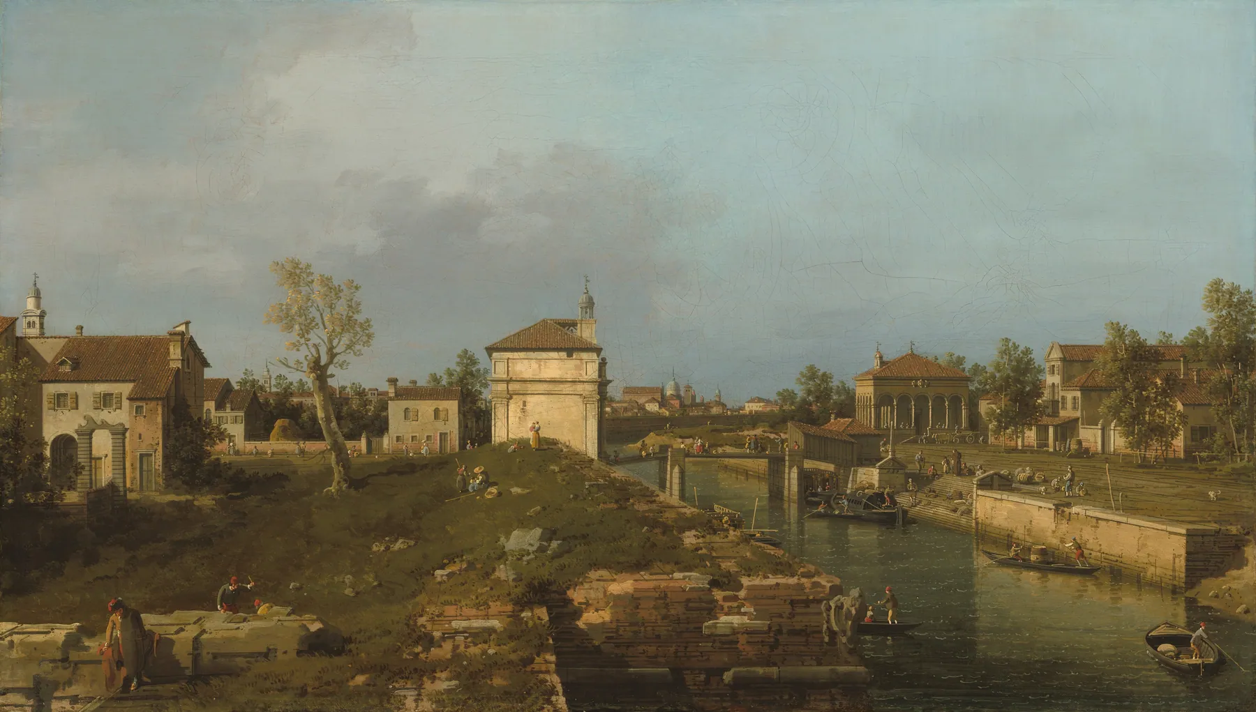 La Porta Portello, Padua, de Canaletto