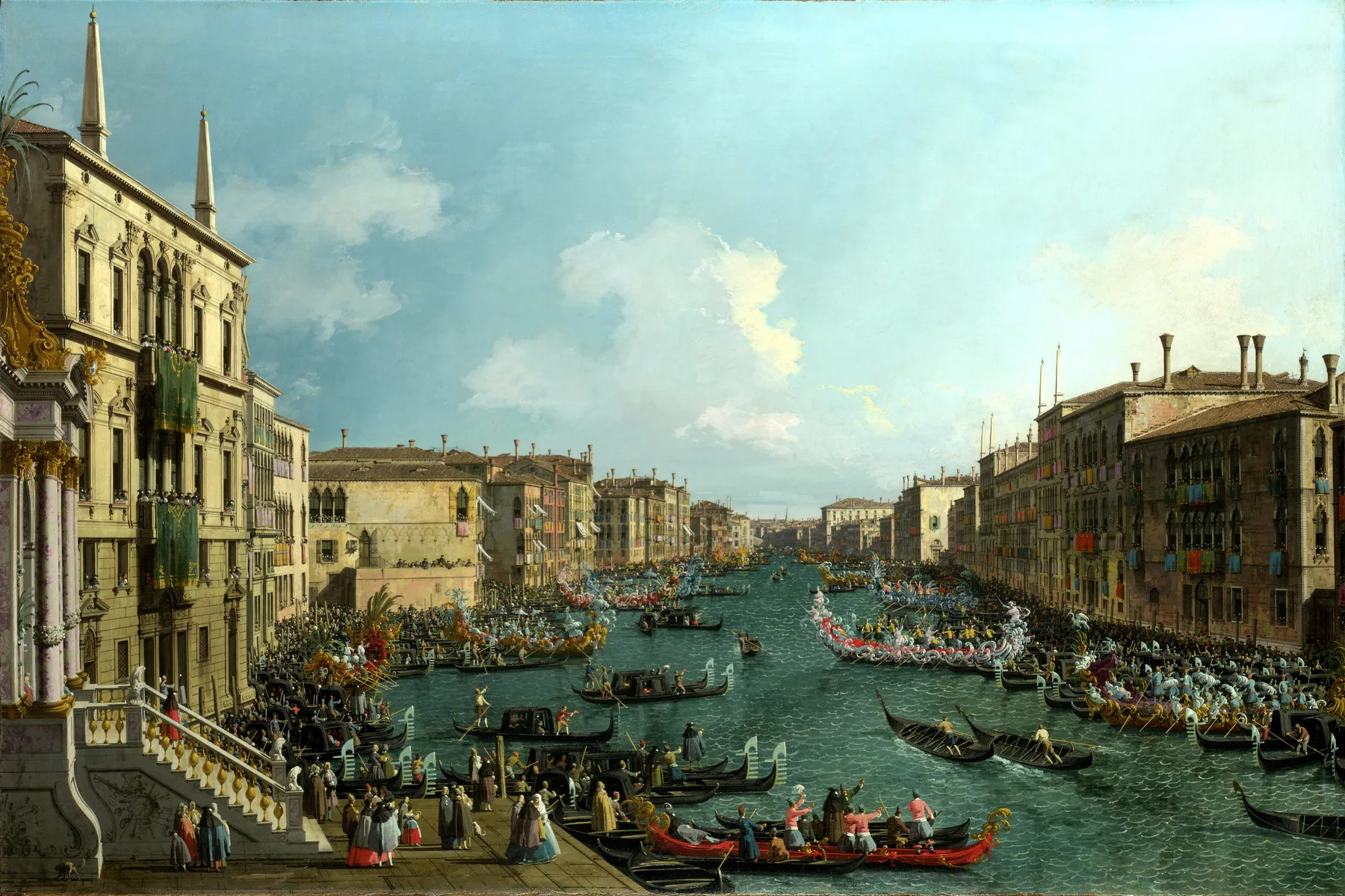 Regata en el Gran Canal, de Canaletto