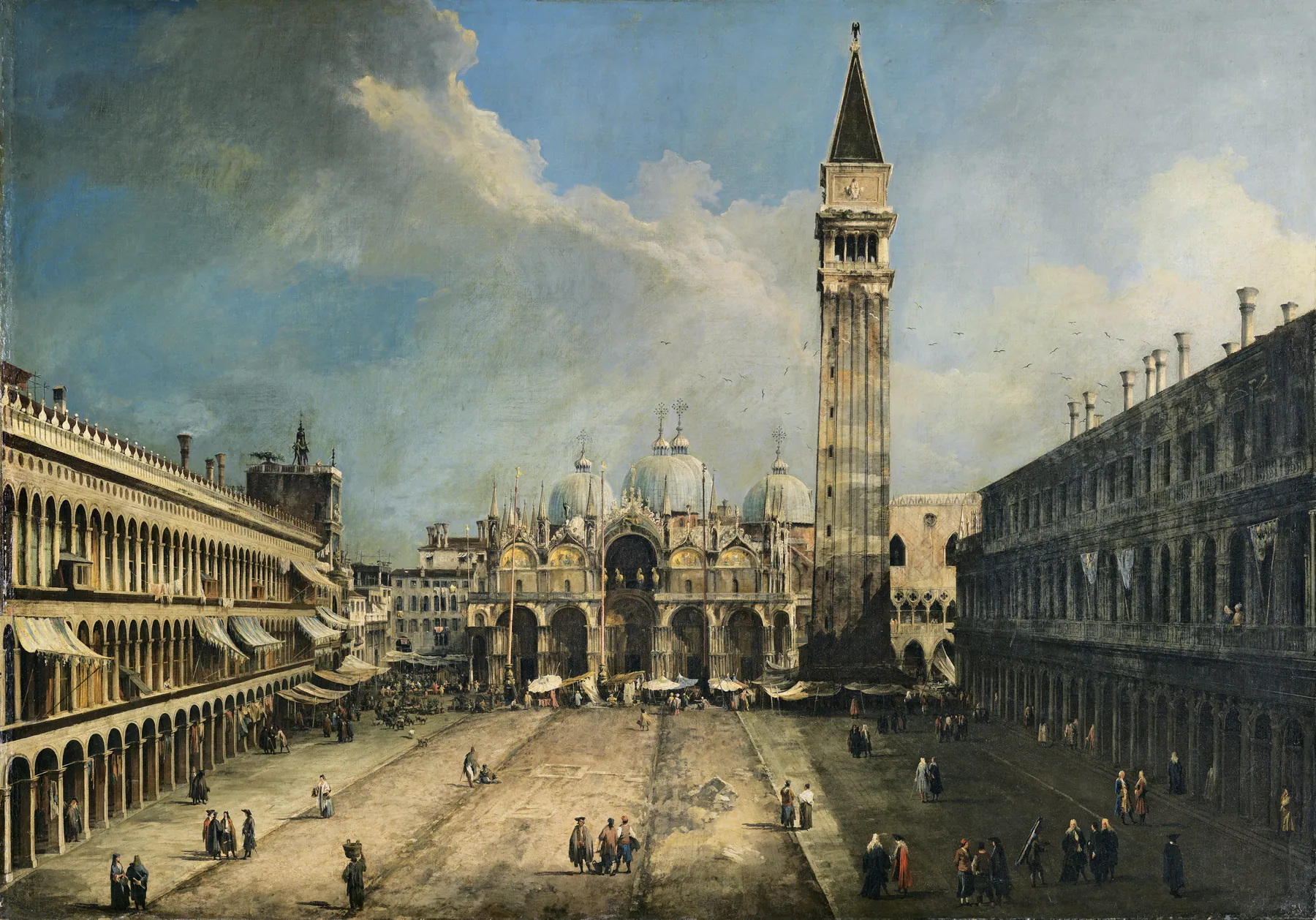 San Marcos hacia el Campanile, de Canaletto