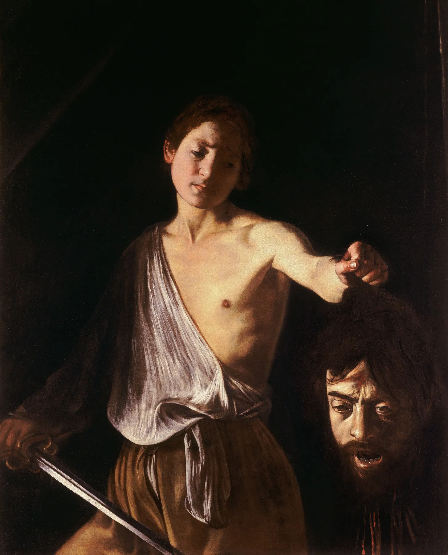 David con la cabeza de Goliat, de Caravaggio
