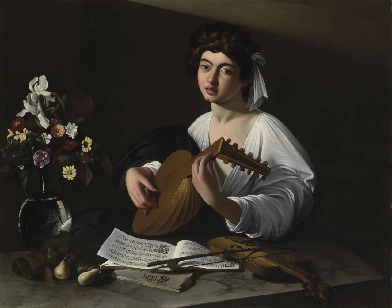 Joven tocando el laúd, de Caravaggio