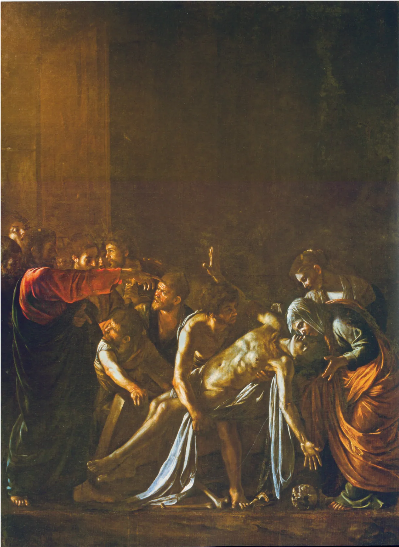 Resurrección de Lázaro, de Caravaggio