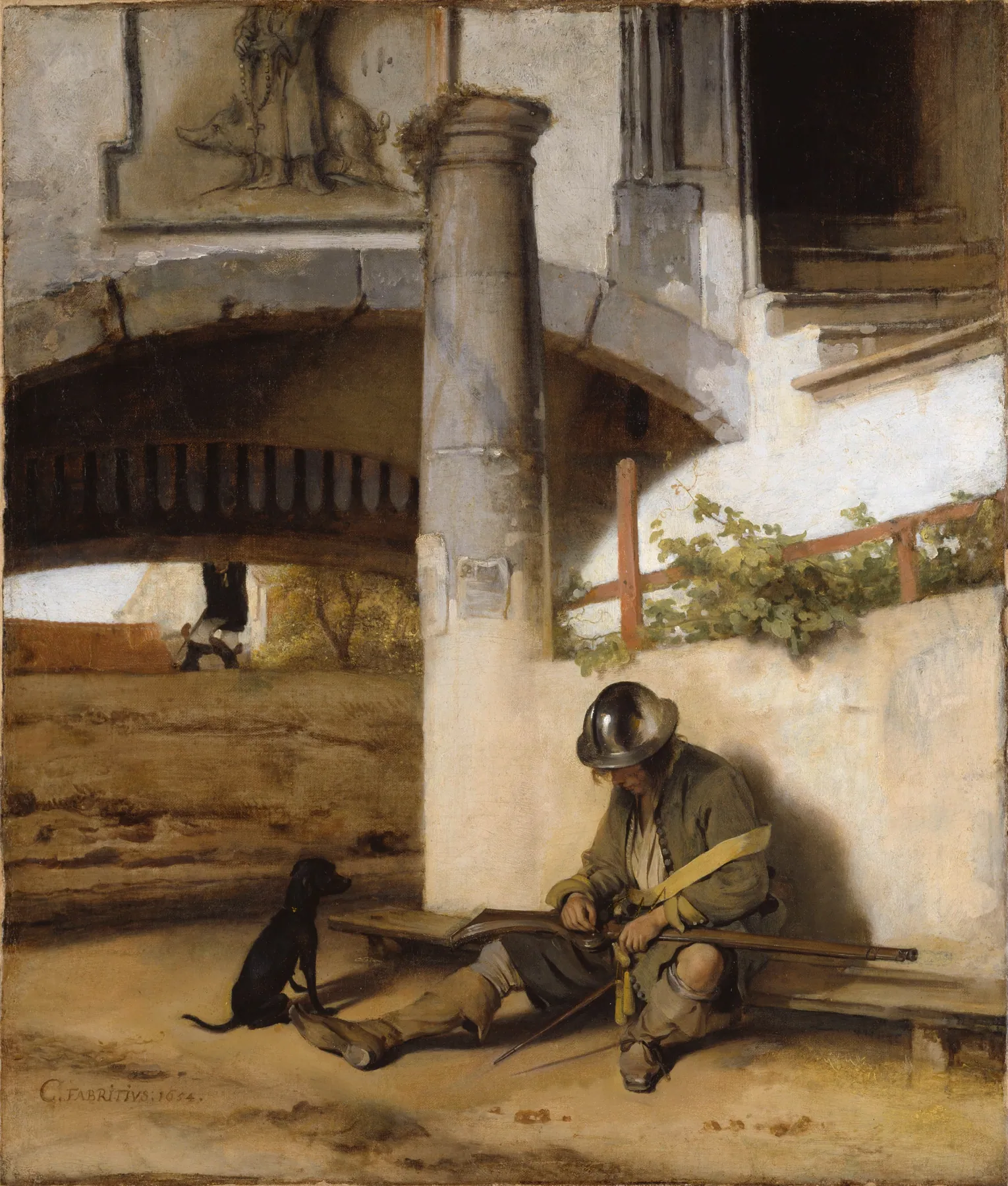 El centinela, de Carel Fabritius