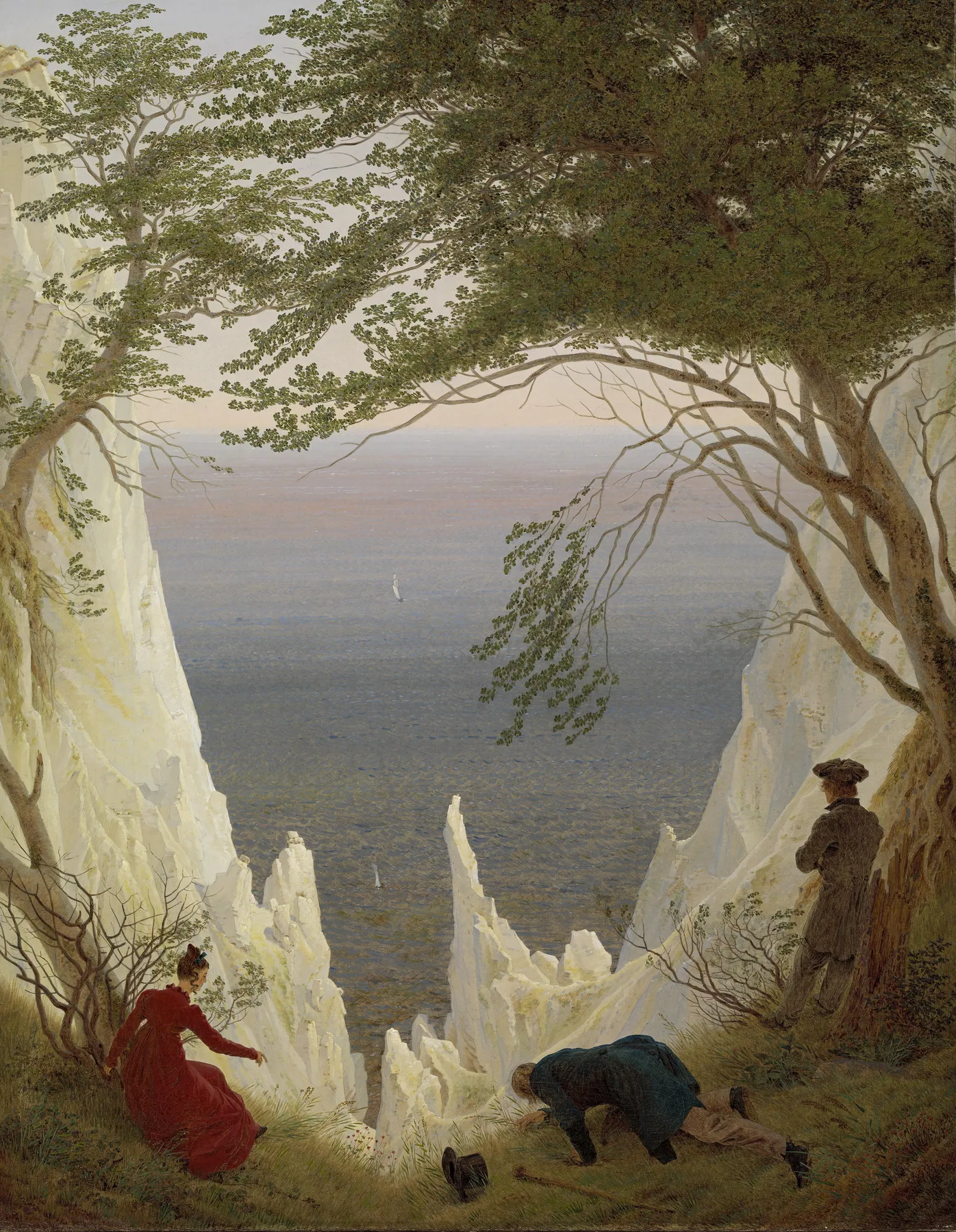 Acantilados blancos en Rügen, de Caspar David Friedrich