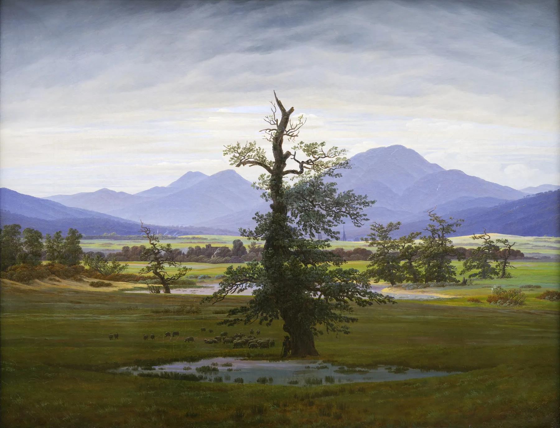 El árbol solitario, de Caspar David Friedrich