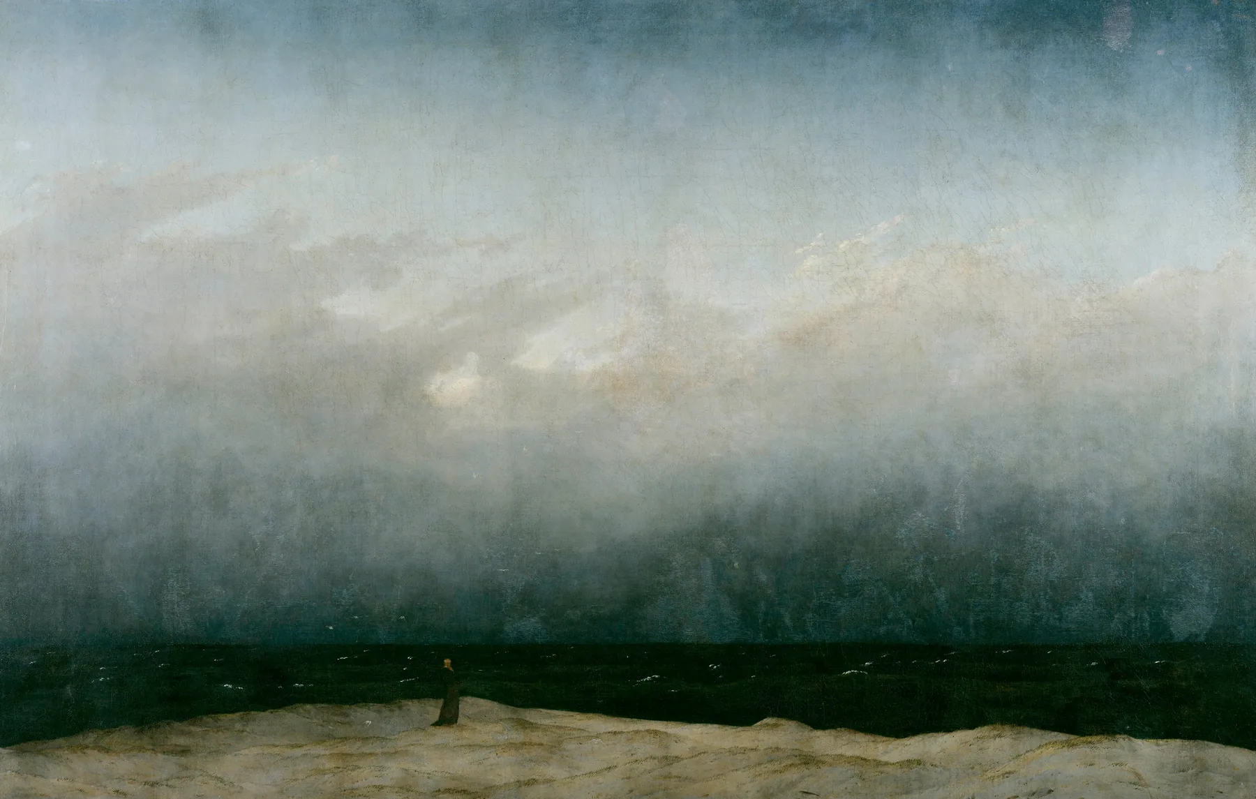 Monje a la orilla del mar, de Caspar David Friedrich